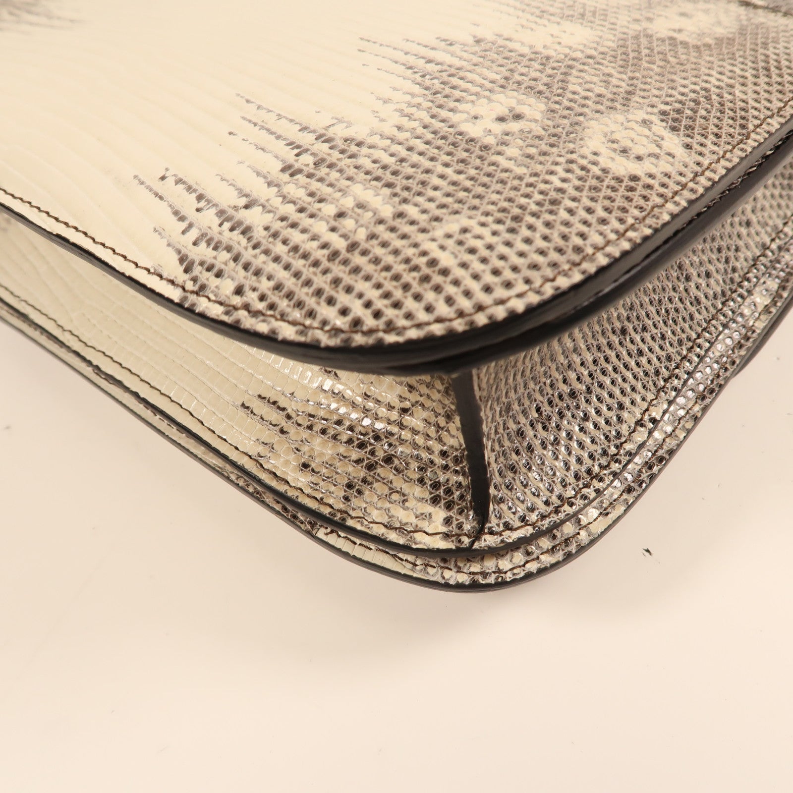 CELINE 蜥蝪皮革Classic Box金扣肩背袋