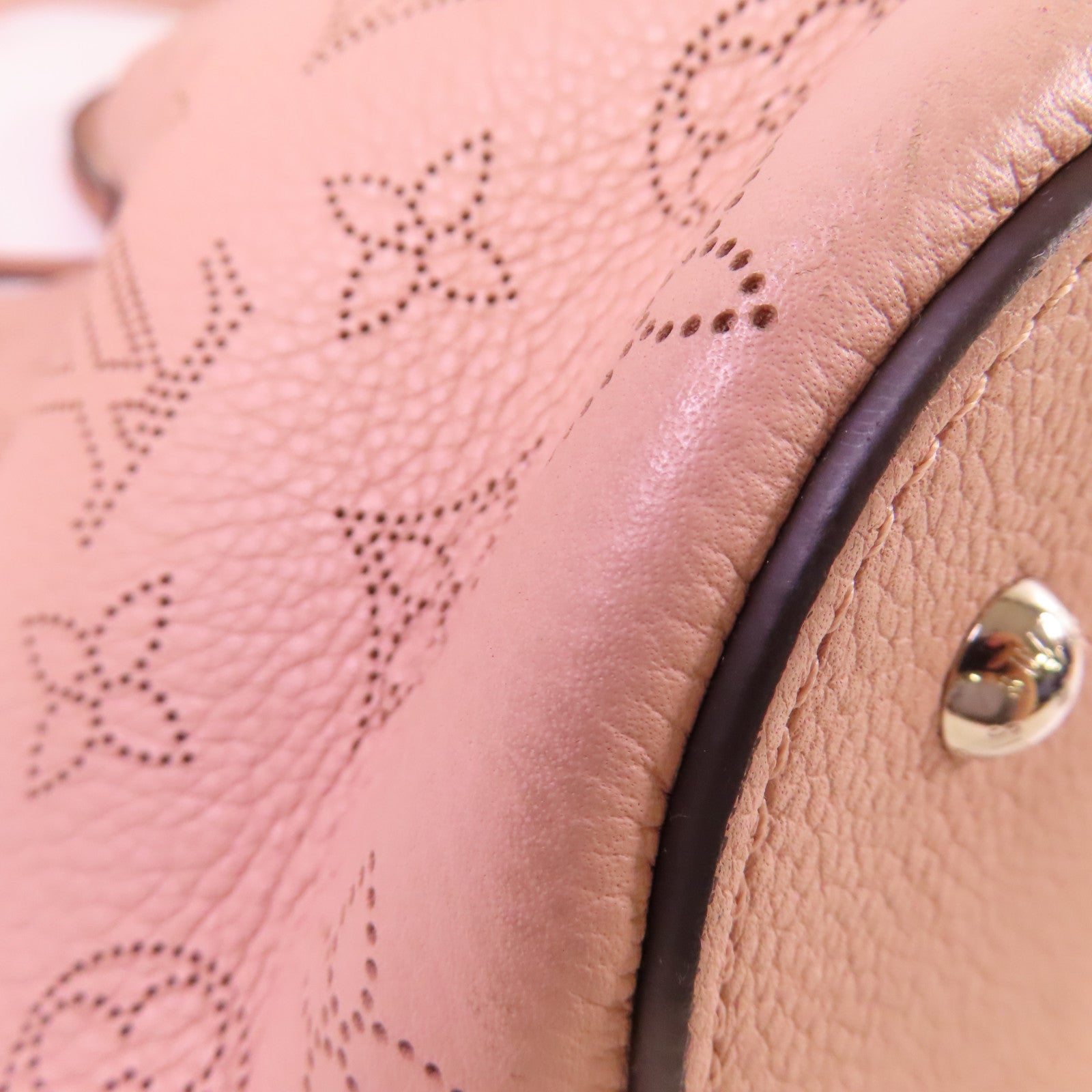 LOUIS VUITTON 【激減優惠】Monogram Mahina Girolata 2Way Bag銀扣手挽肩背兩用袋粉紅色