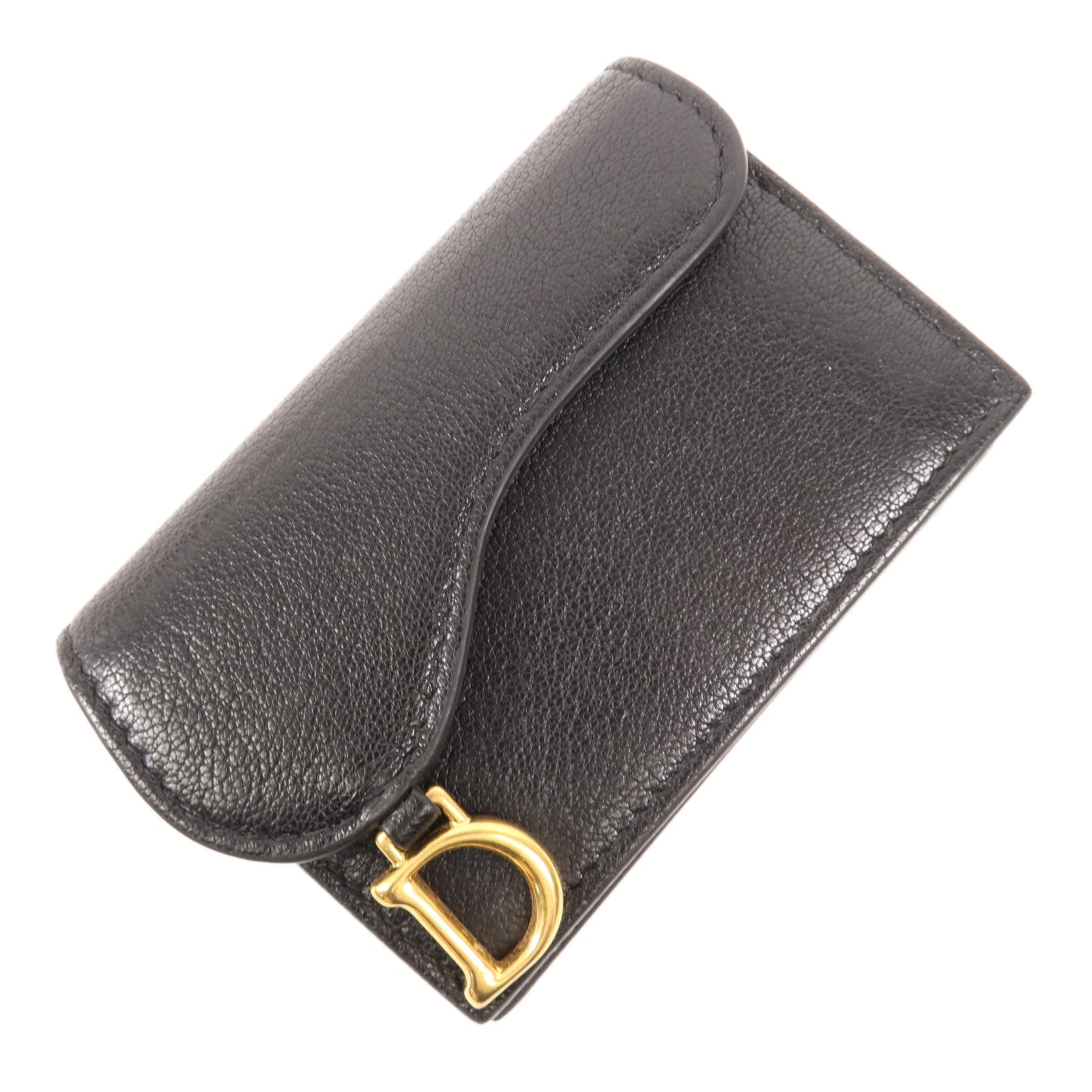 Dior 牛皮皮革Wallet金扣錢包