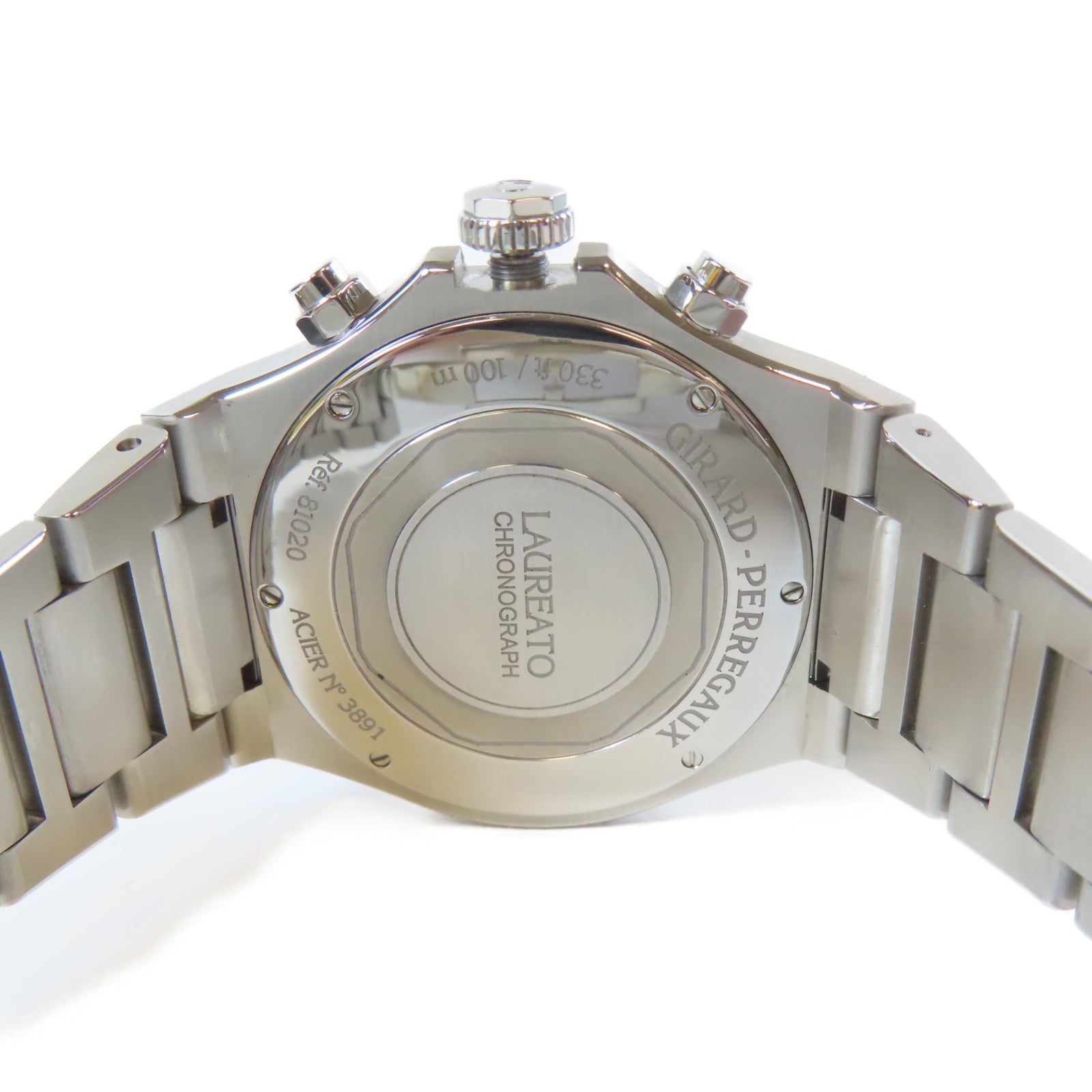 GIRARD-PERREGAUX Laureato不鏽鋼手錶黑色
