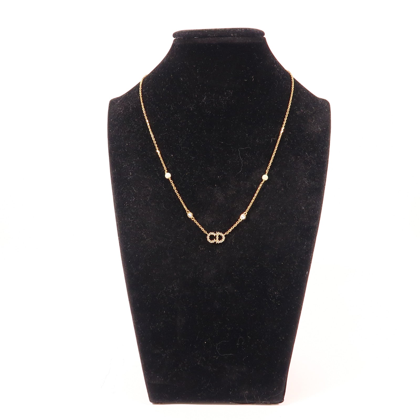 Dior 金屬/水晶/PVC Necklace項鍊