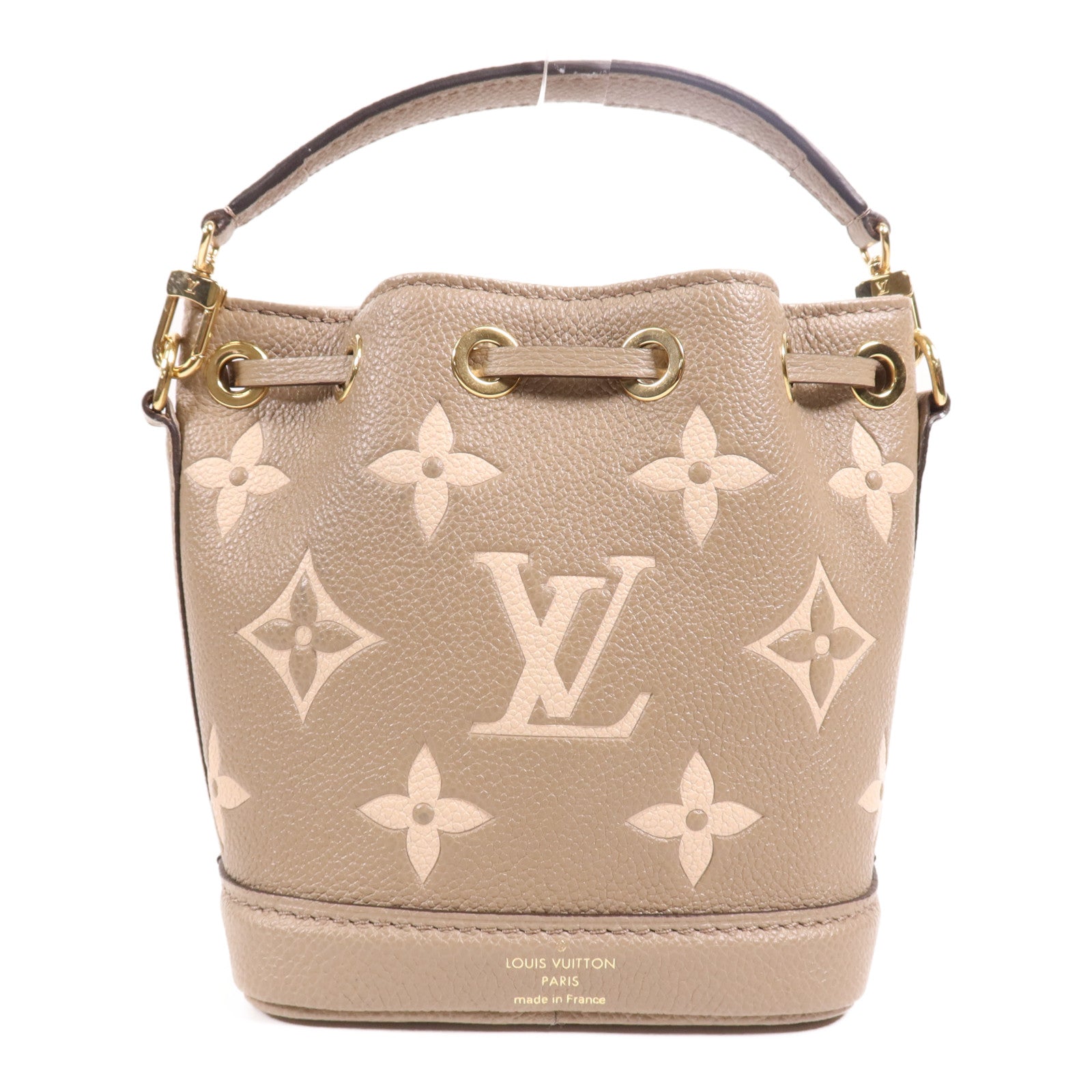 LOUIS VUITTON Monogram Empreinte Nano Noe金扣手挽肩背兩用袋