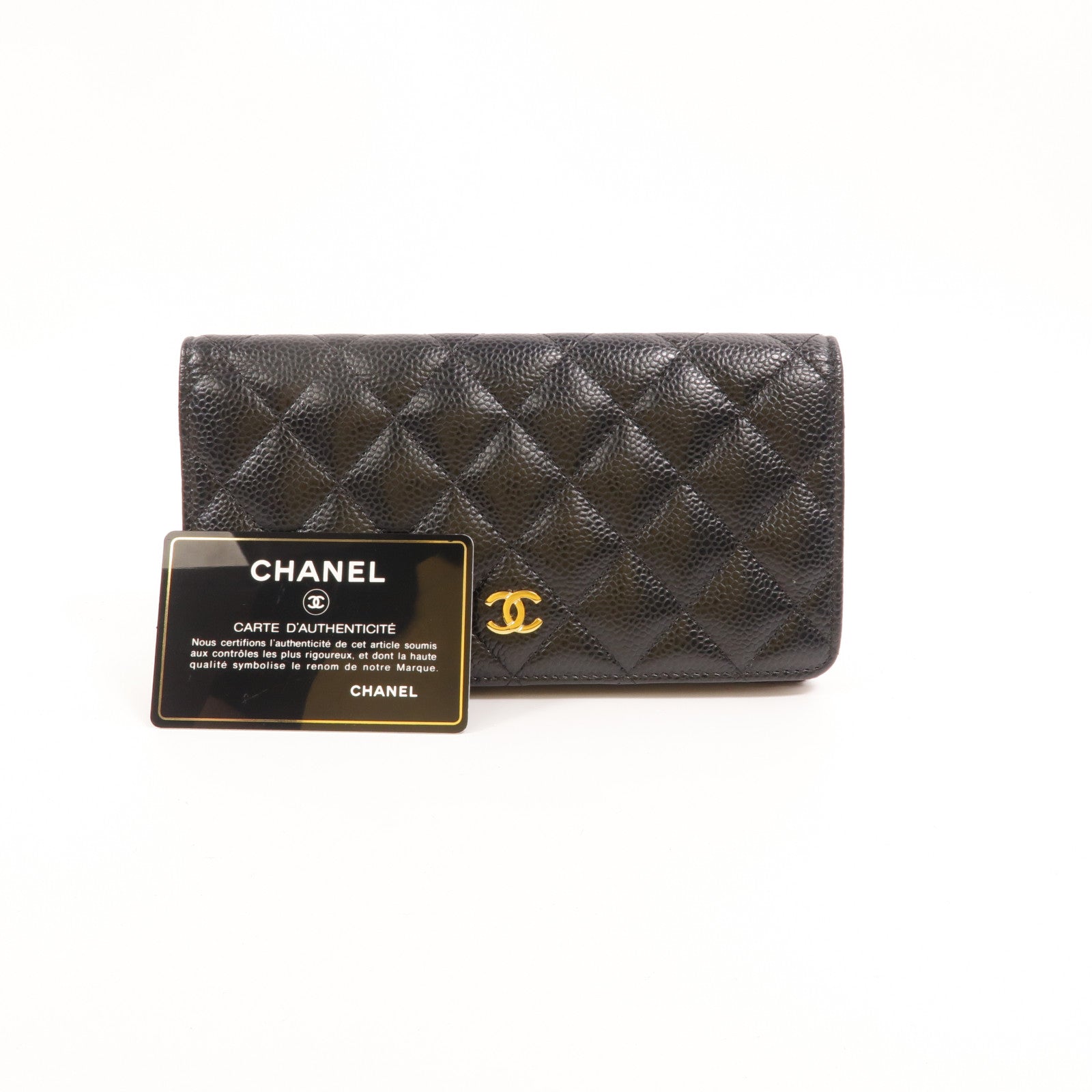 CHANEL 牛皮皮革Classic Long Flap Wallet長錢包
