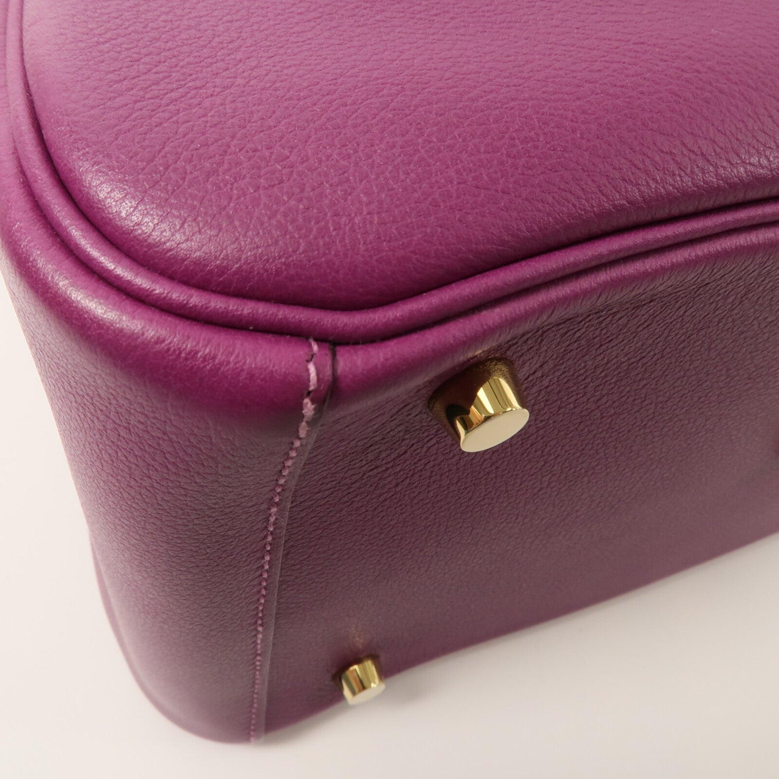 HERMES Evercolor皮革Lindy 30手挽肩背兩用袋Anemone