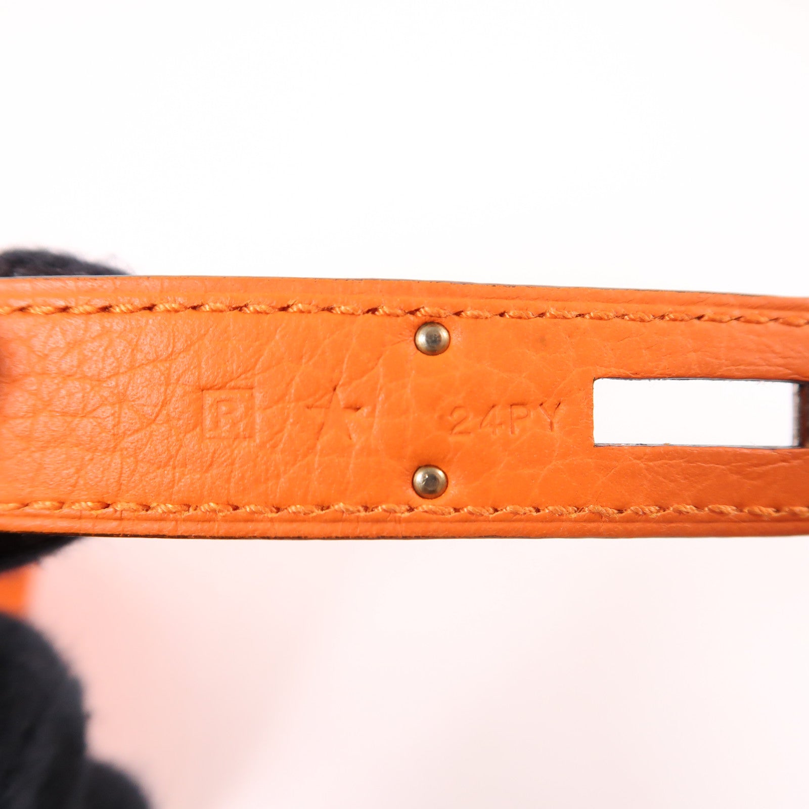 HERMES PHW Jypsiere 28 Shoulder Bag Taurillon Clemence Leather Orange
