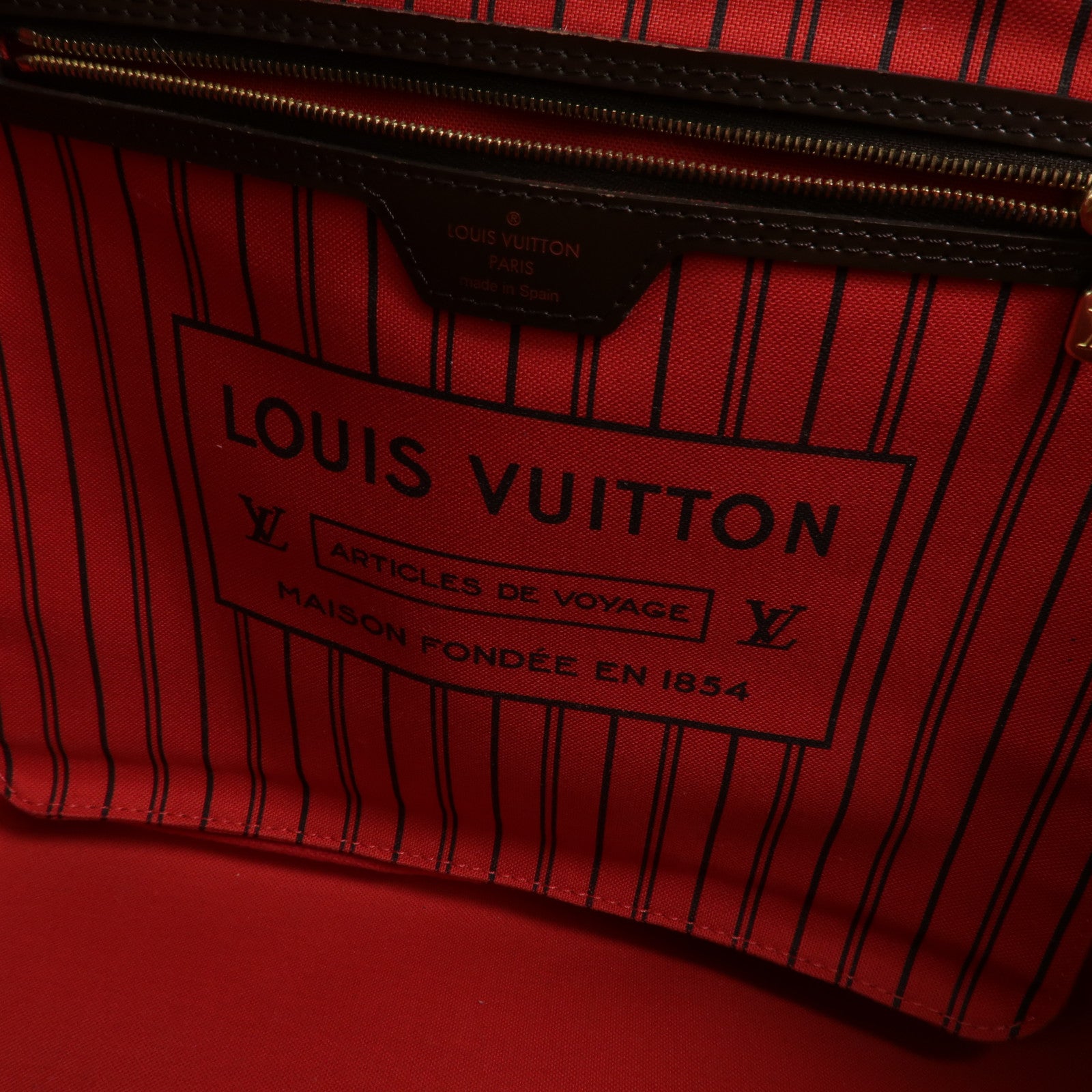 LOUIS VUITTON Damier Neverfull MM肩背袋