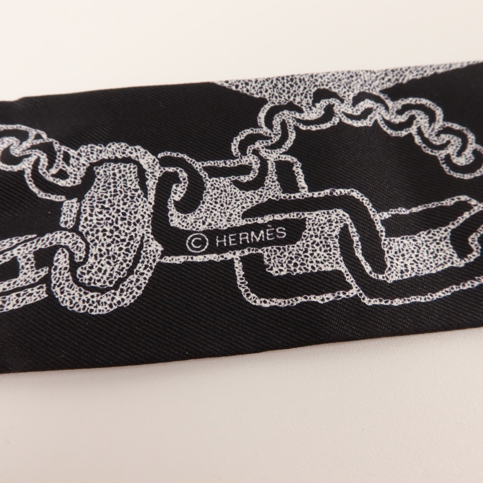 HERMES 絲質Twilly絲巾