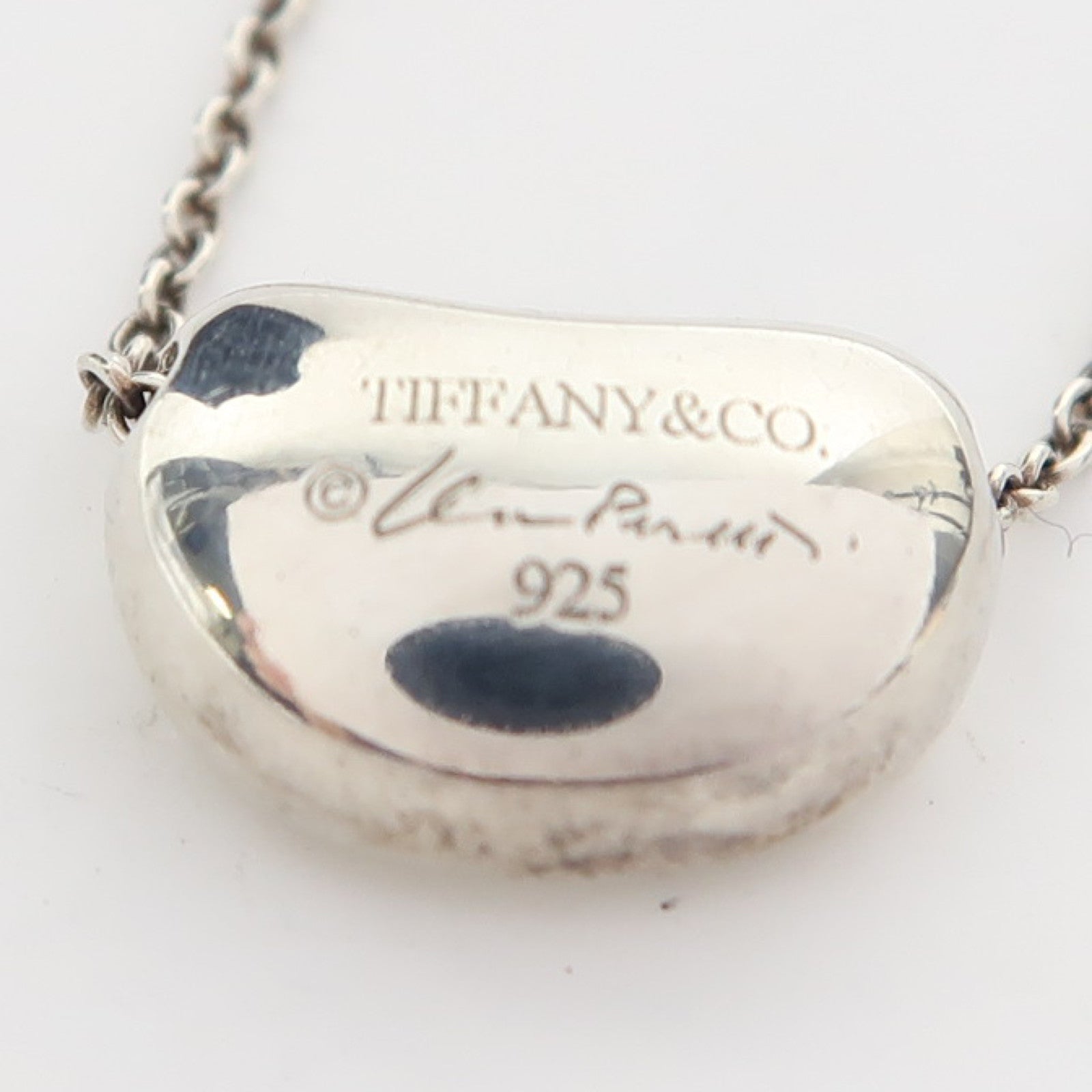 TIFFANY＆CO 925純銀Bean Necklace項鍊