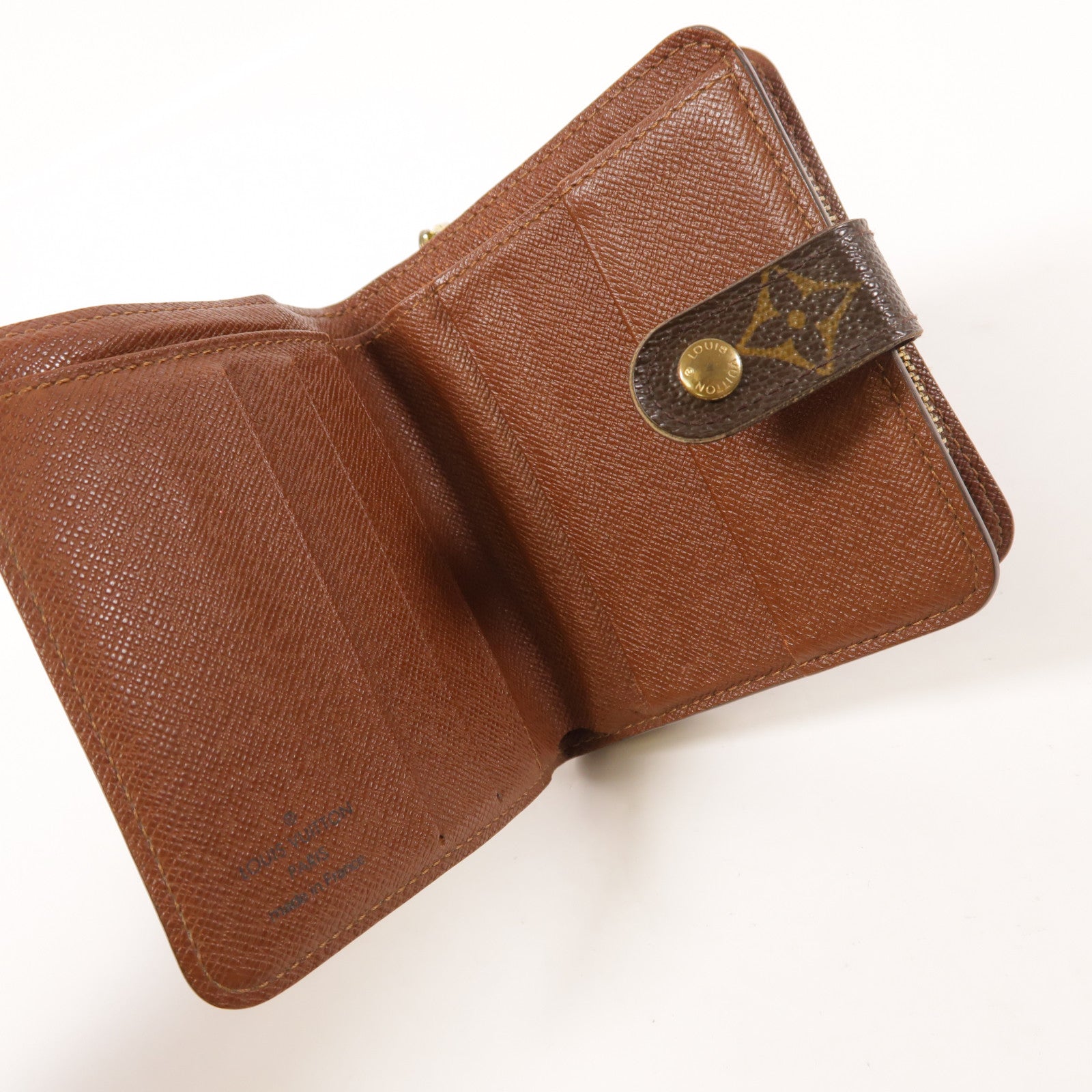 LOUIS VUITTON 【激減優惠】Monogram Compact Zip金扣錢包