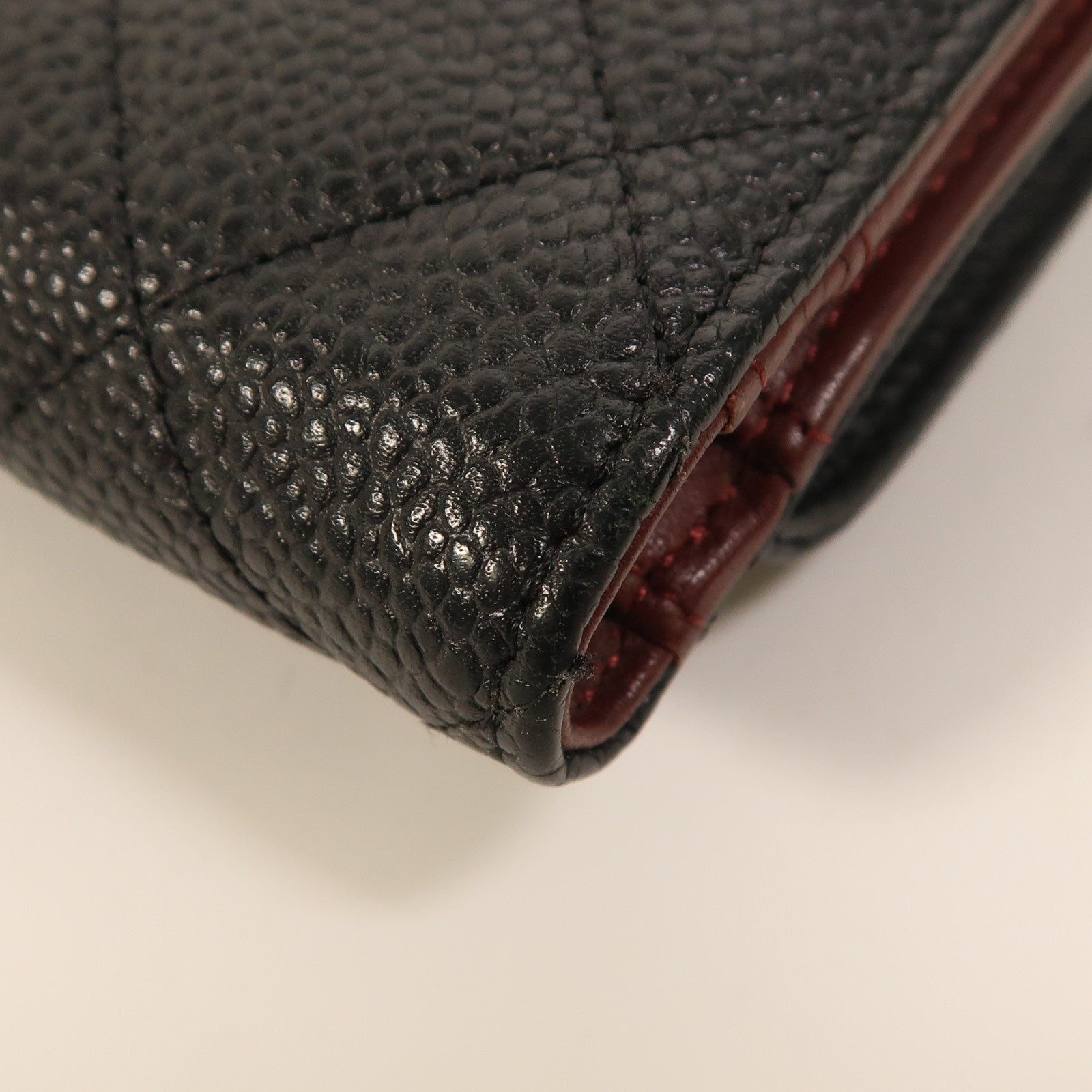 CHANEL 牛皮皮革Wallet金扣錢包