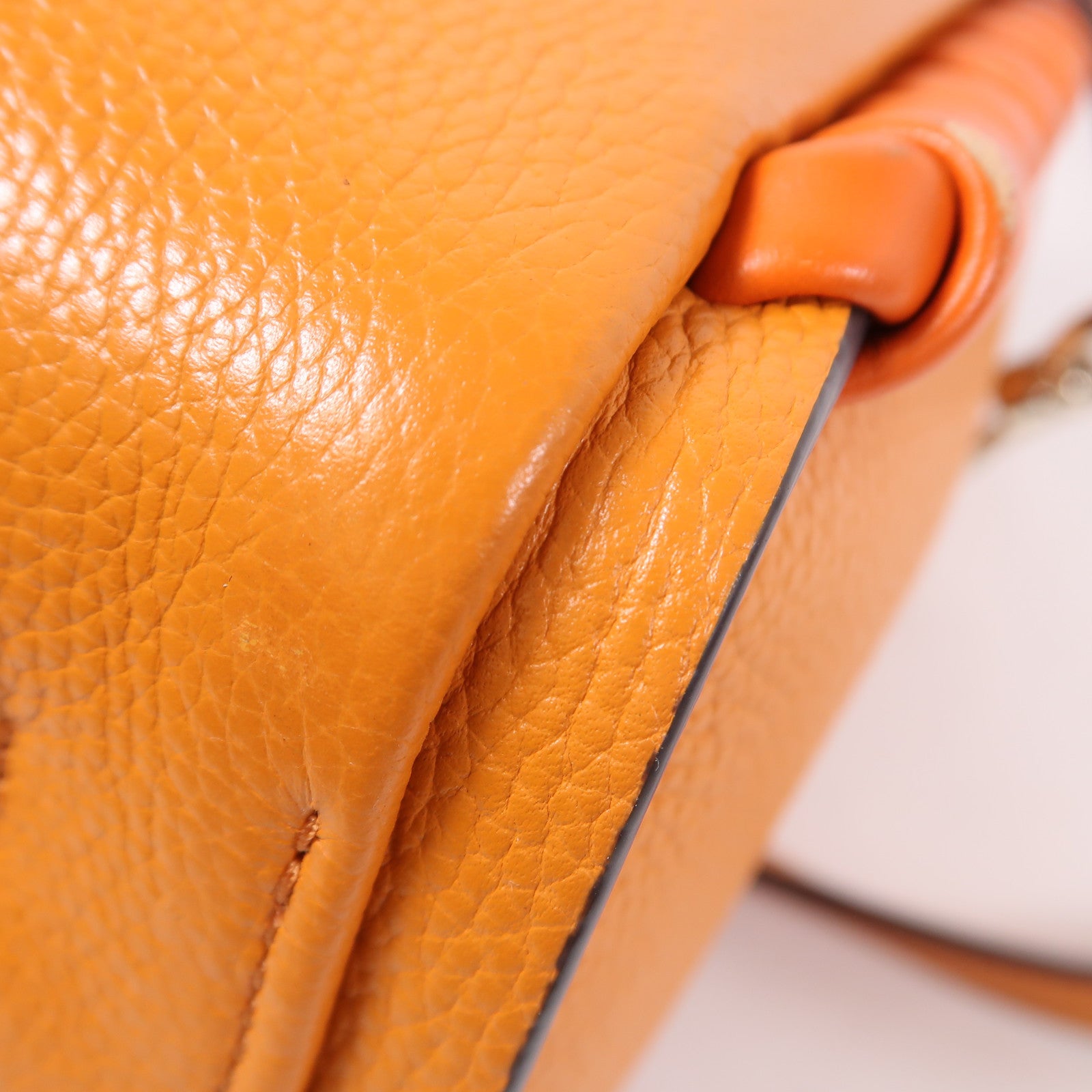 Kate Spade 牛皮皮革2 Way Shoulder Bag金扣手挽肩背兩用袋橙色