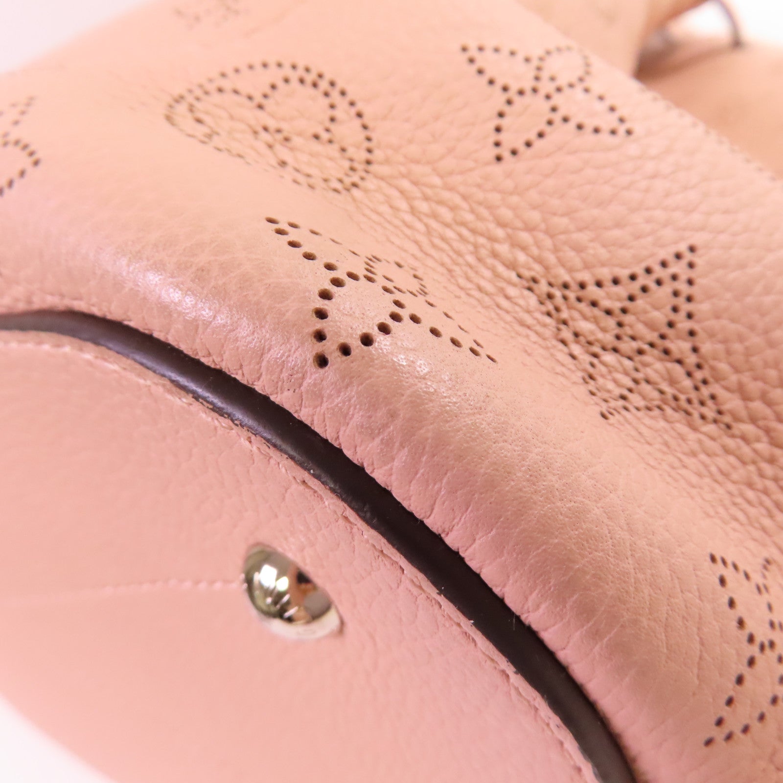 LOUIS VUITTON 【激減優惠】Monogram Mahina Girolata 2Way Bag銀扣手挽肩背兩用袋粉紅色
