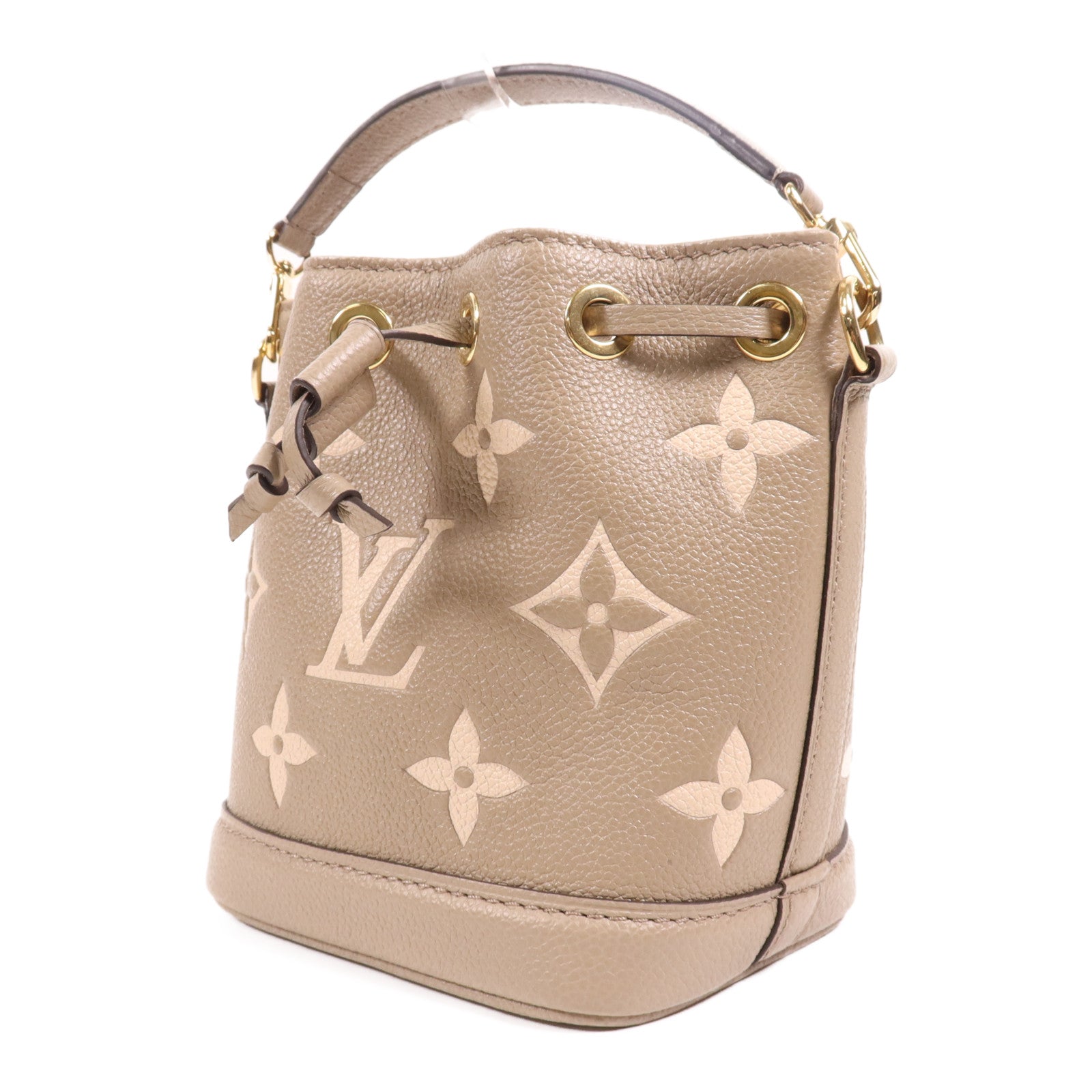 LOUIS VUITTON Monogram Empreinte Nano Noe金扣手挽肩背兩用袋