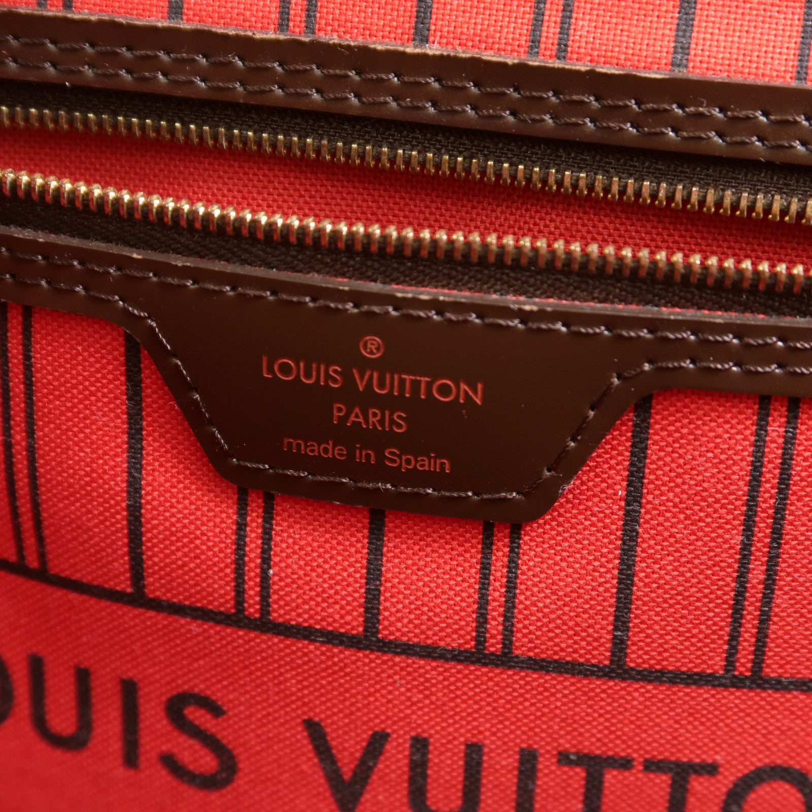 LOUIS VUITTON Damier Neverfull MM肩背袋