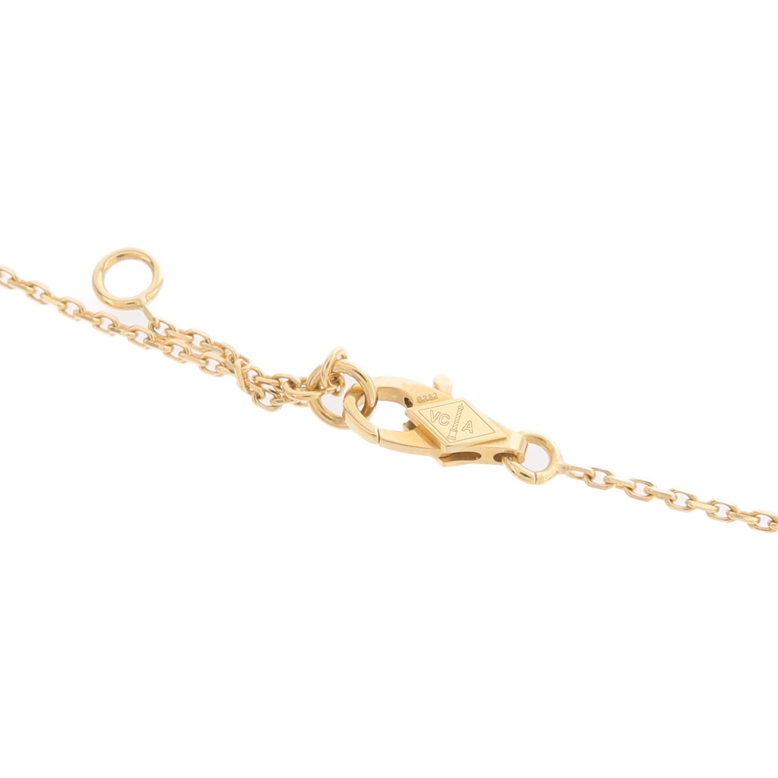 Van Cleef & Arpels 18K黃金Sweet Butterflies珍珠母貝項鍊