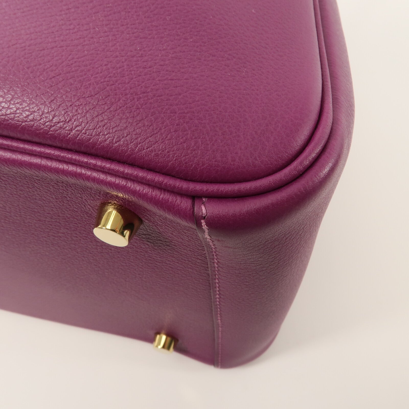 HERMES Evercolor皮革Lindy 30手挽肩背兩用袋Anemone