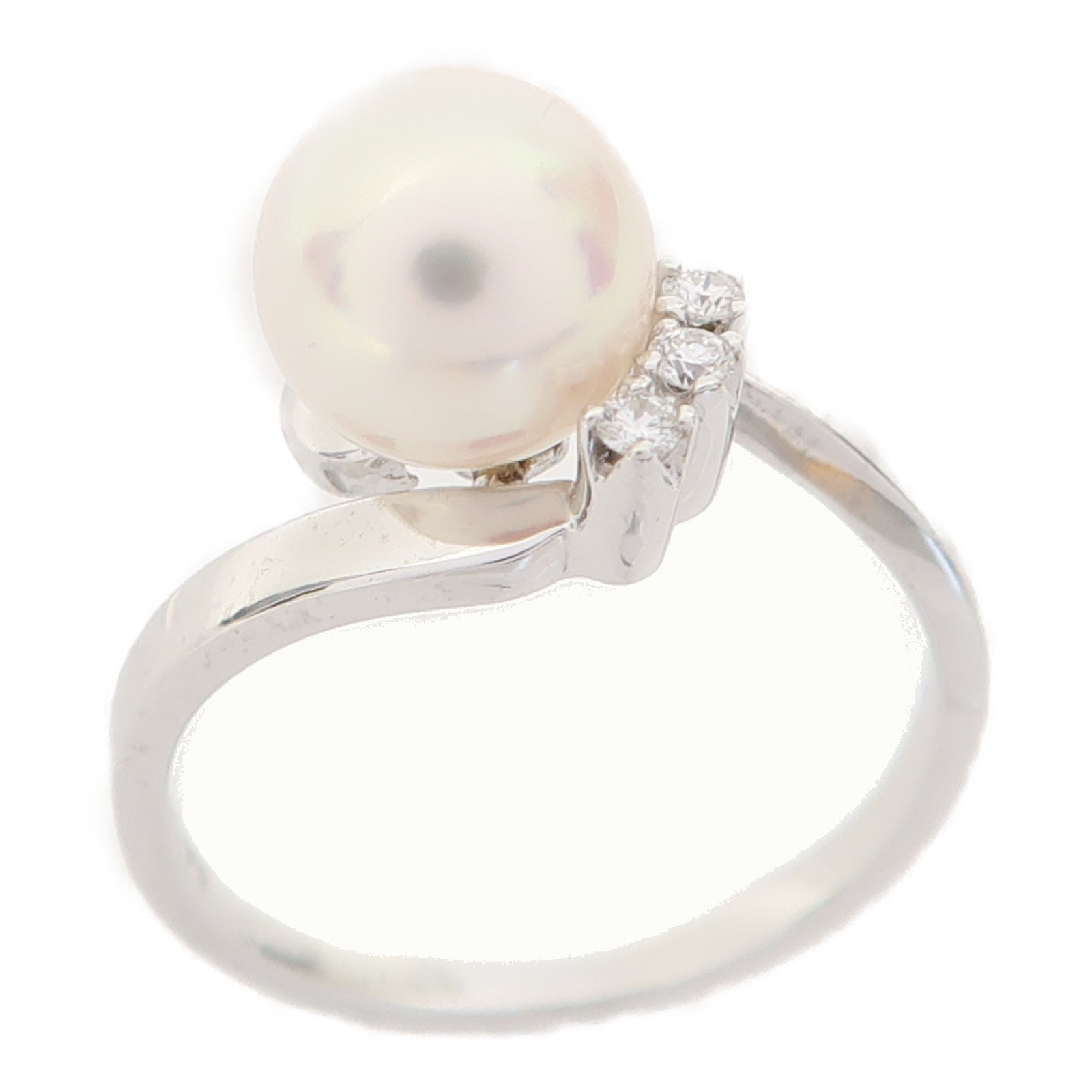 MIKIMOTO 18K白金Ring戒指US#5.25