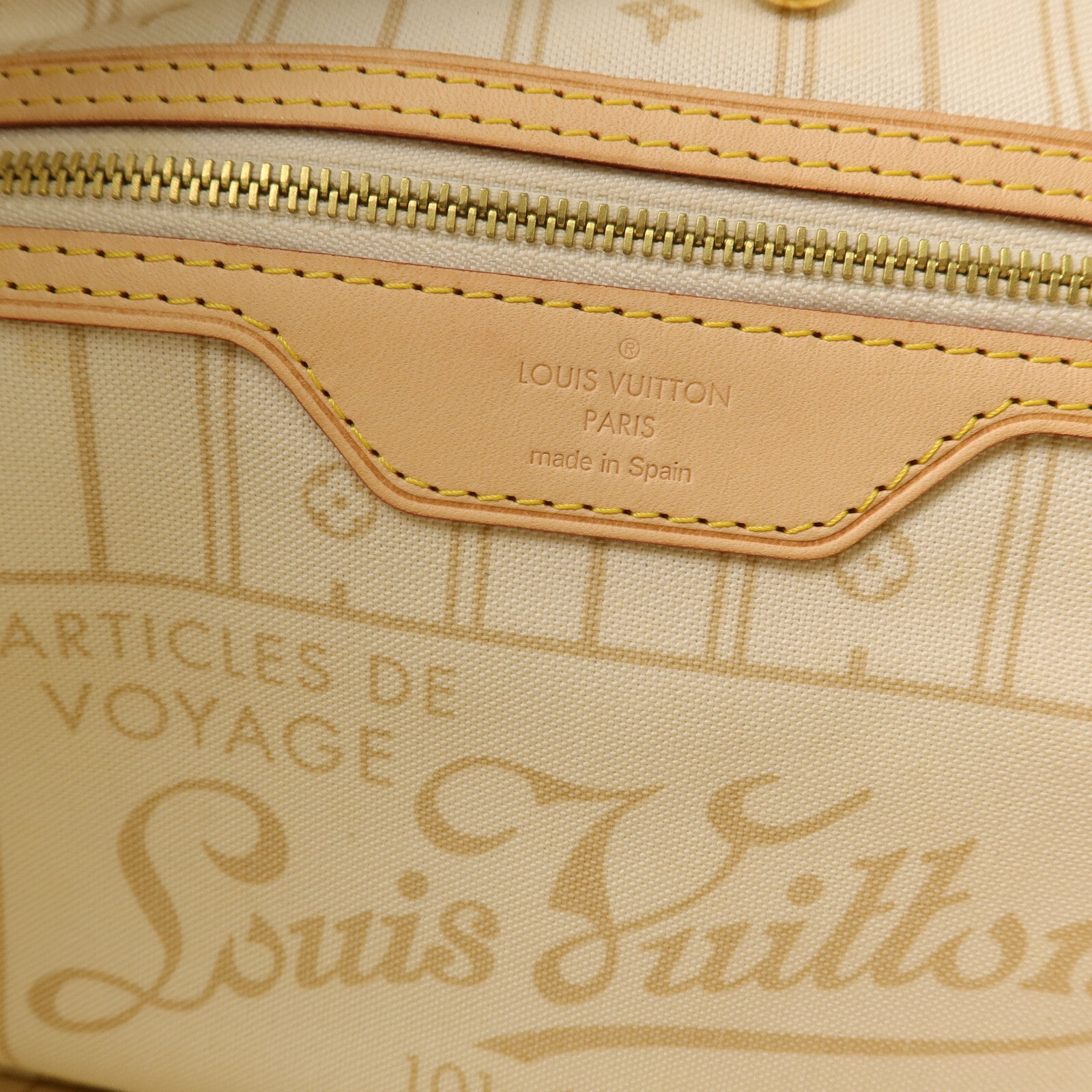 LOUIS VUITTON Damier Neverfull MM手挽袋