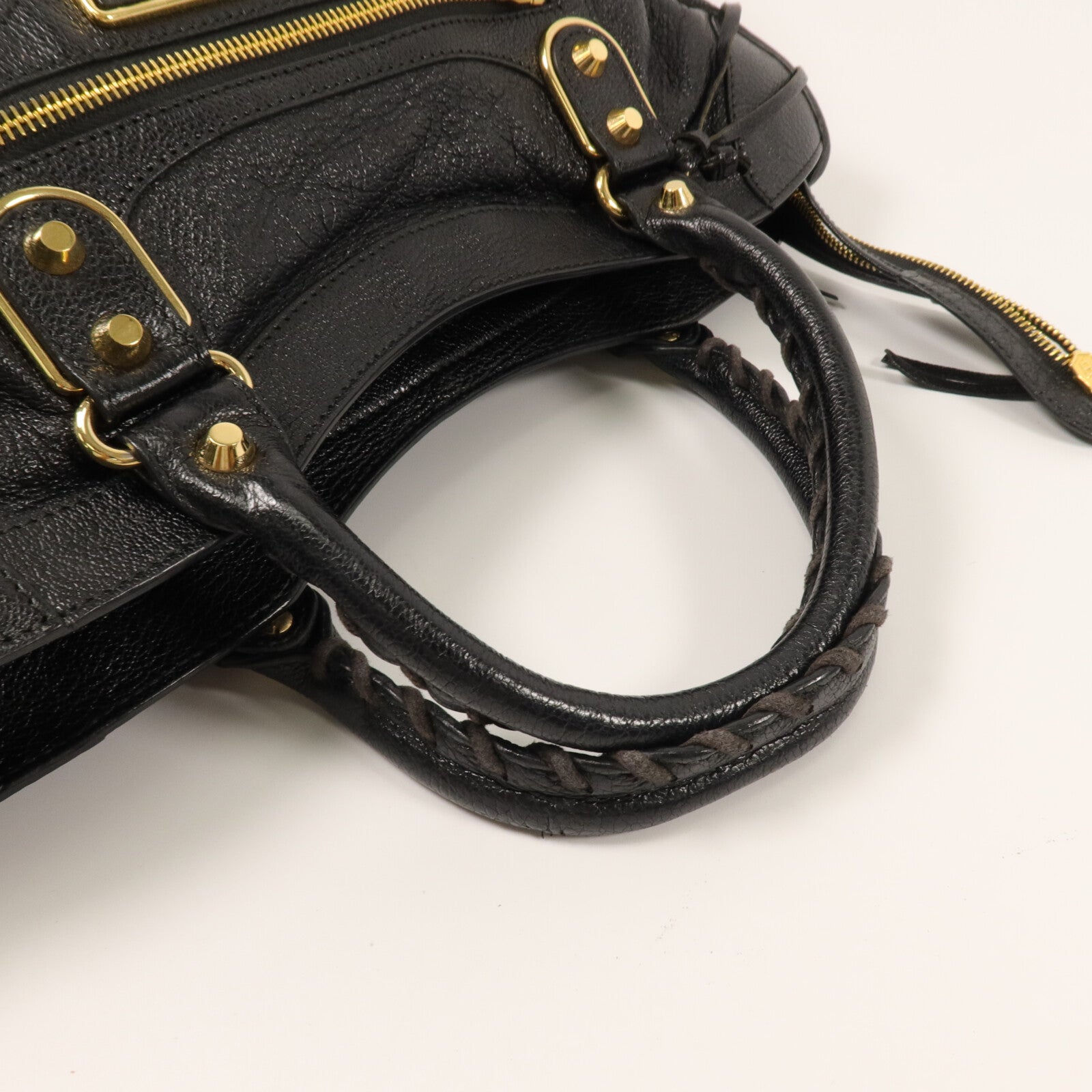 BALENCIAGA 牛皮皮革Metallic Edge City手挽肩背兩用袋