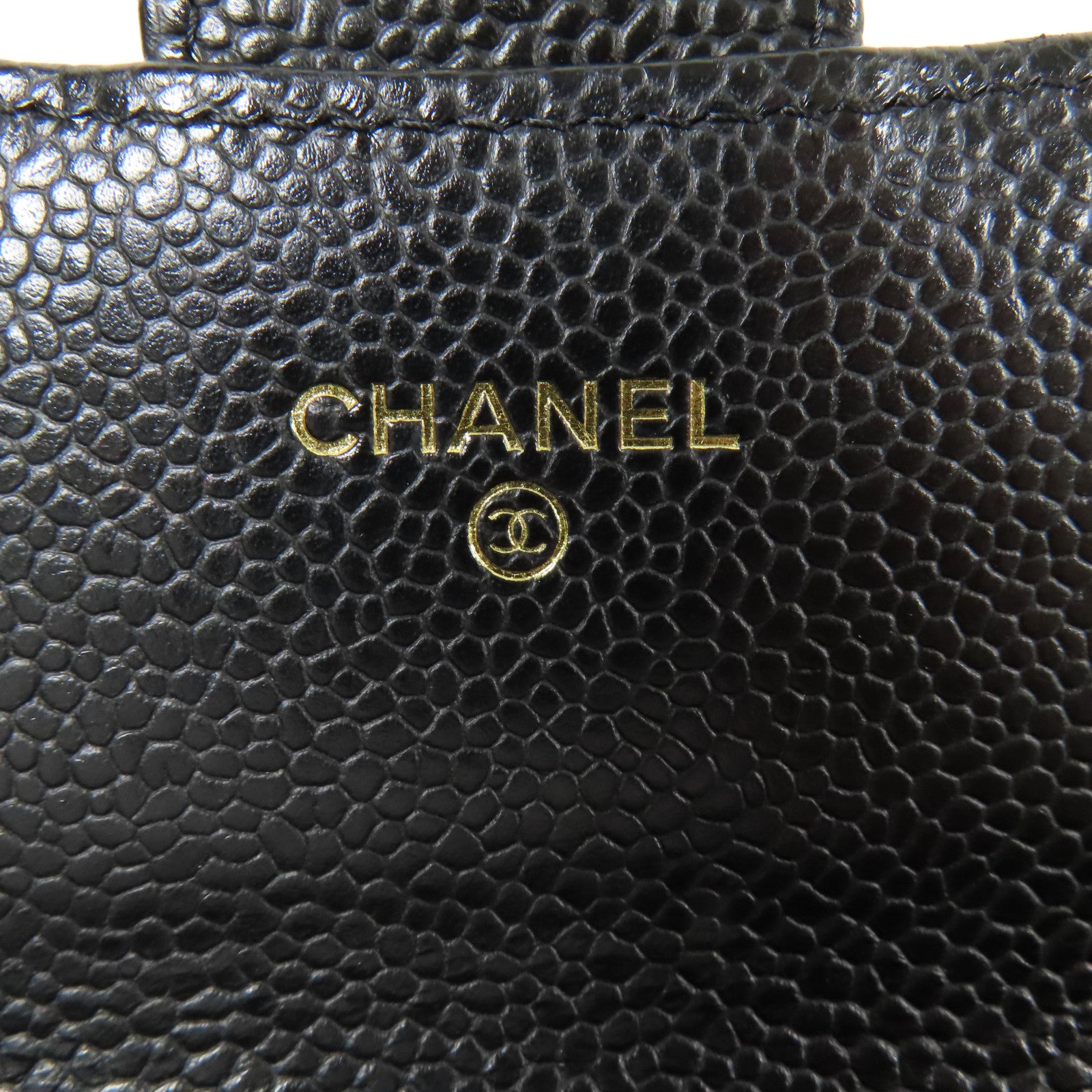 CHANEL 牛皮皮革Long Wallet金扣長錢包