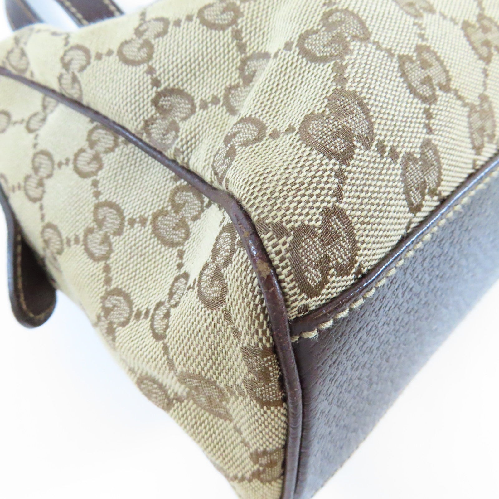GUCCI 帆布Shoulder Bag金扣肩背袋啡色