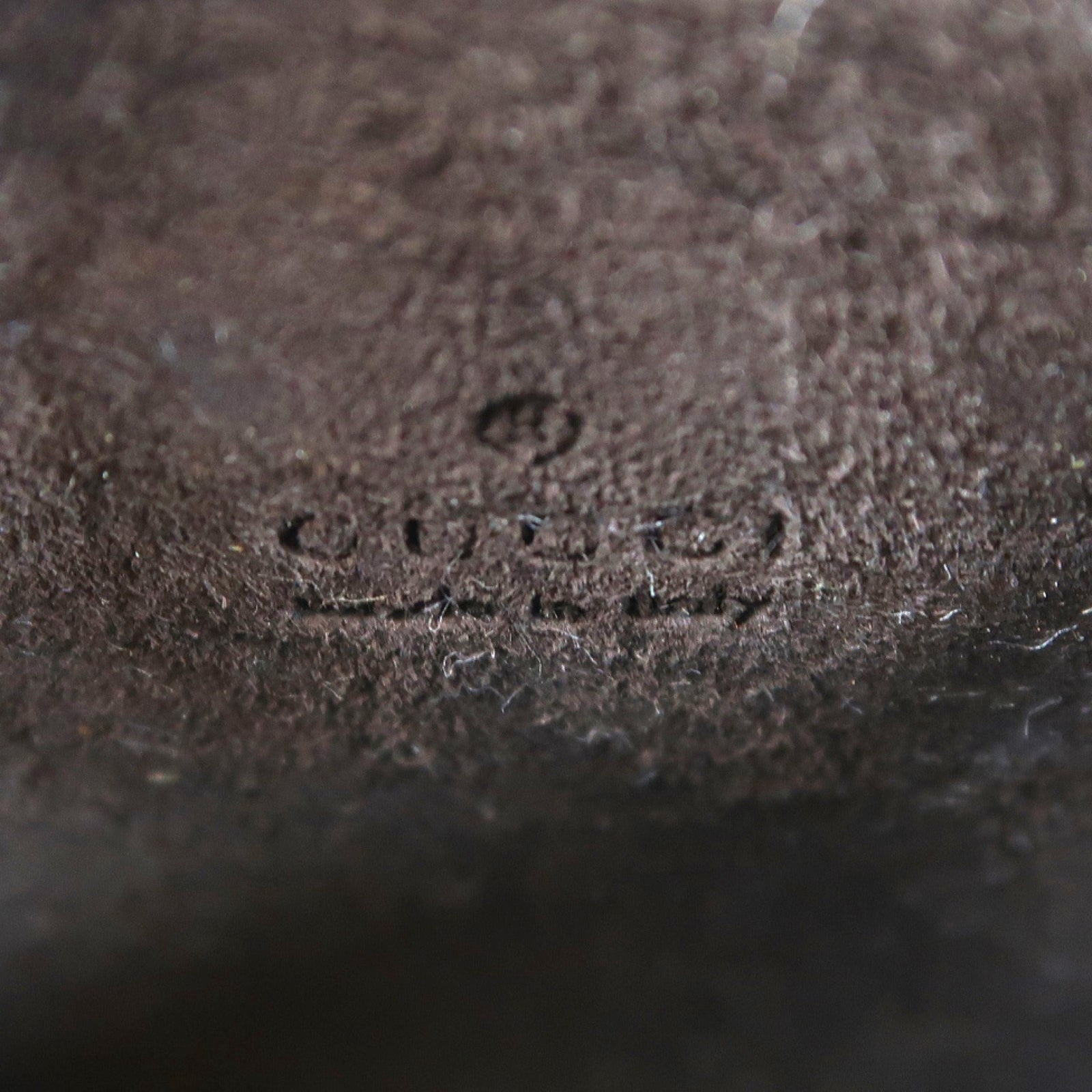 GUCCI 塗層帆布Phone Holder銀扣手機套棕色
