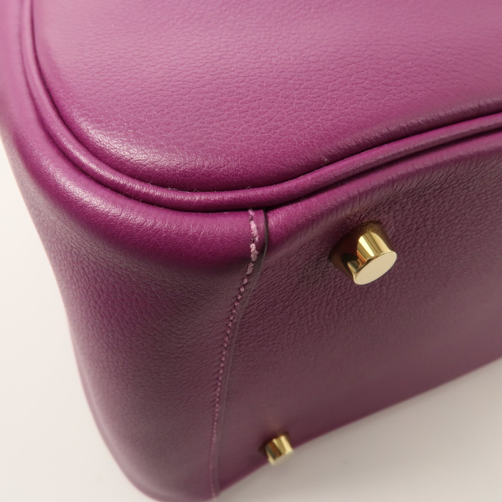 HERMES Evercolor皮革Lindy 30手挽肩背兩用袋Anemone