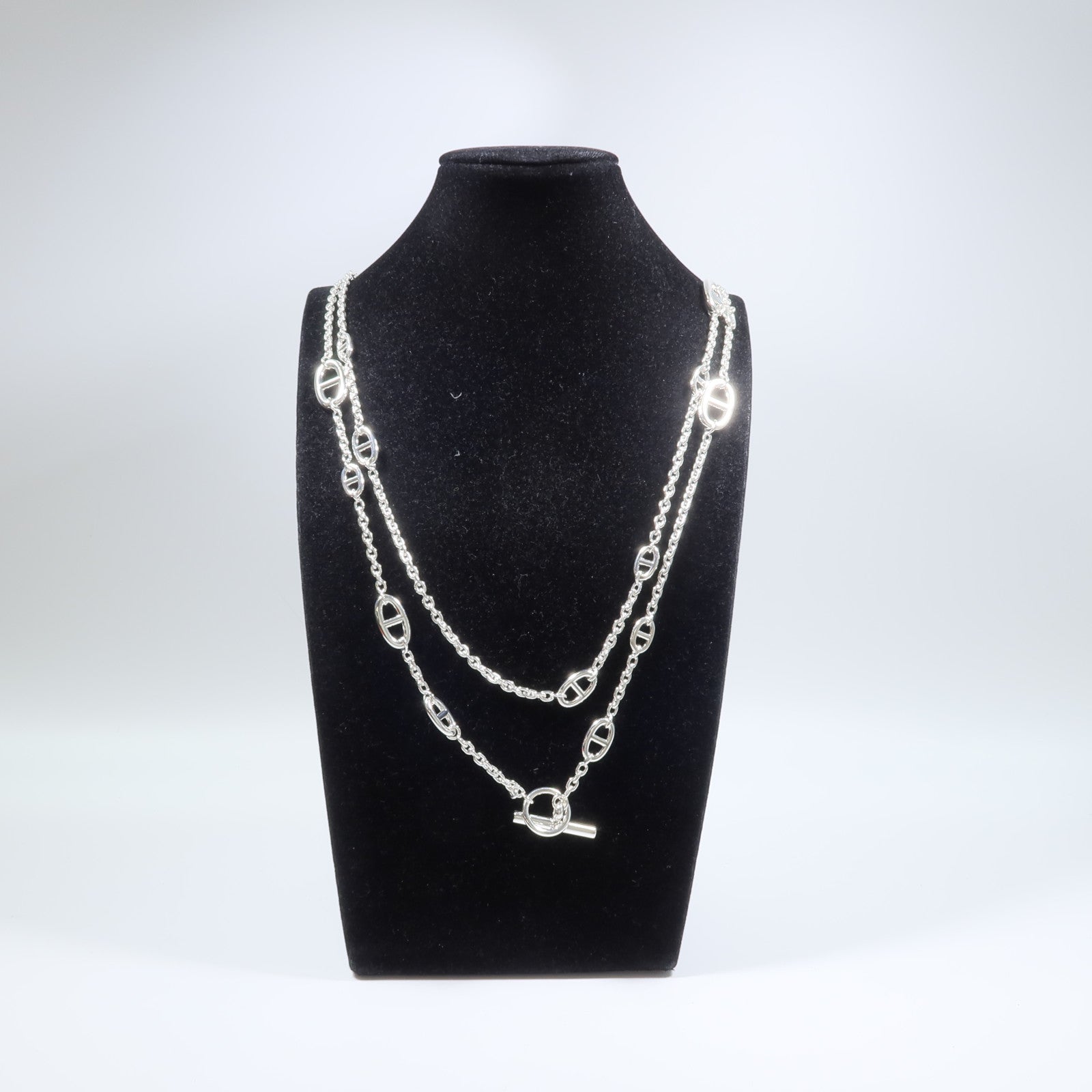 HERMES 925純銀Farandole Long Necklace 160cm項鍊