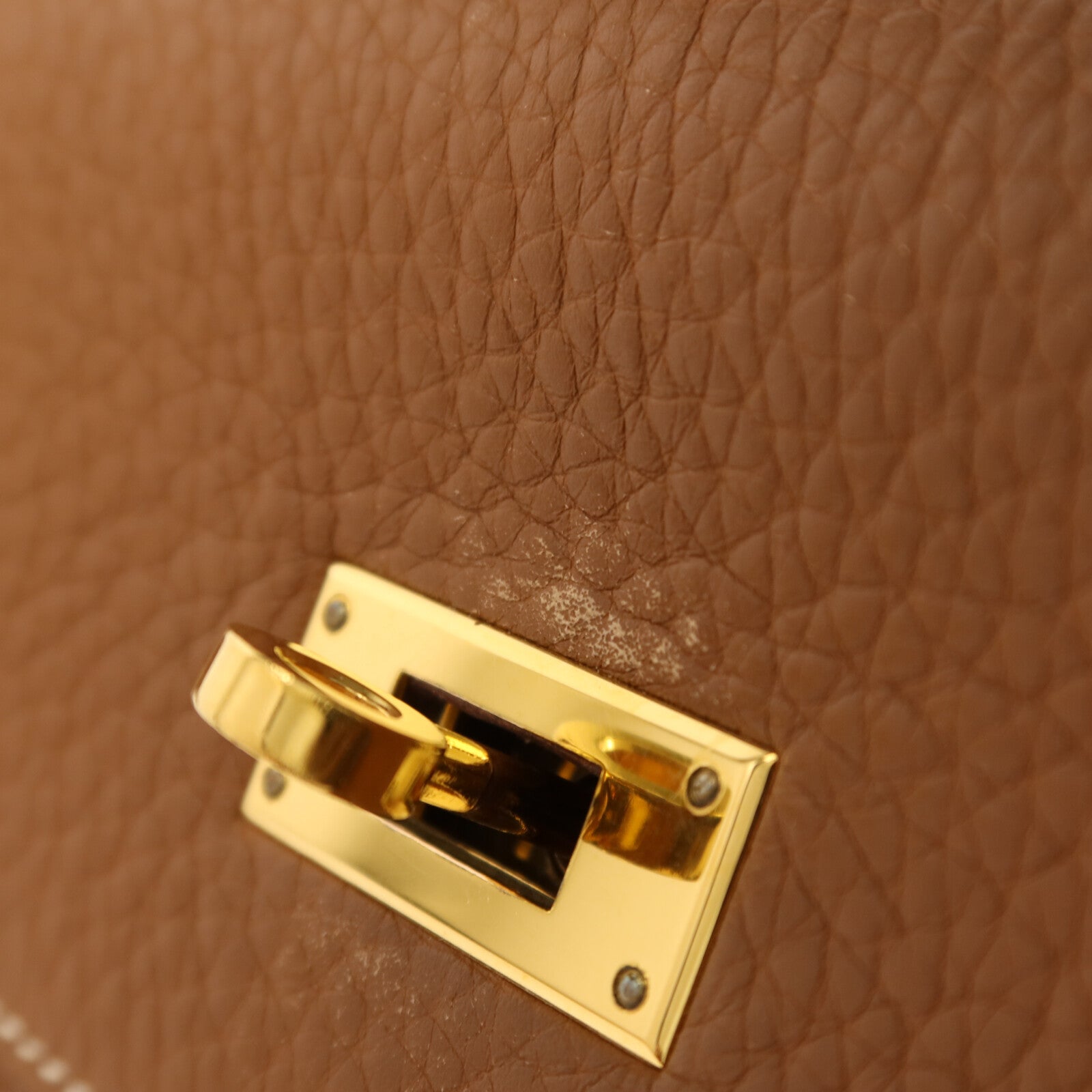 HERMES Togo皮革Kelly 35手挽肩背兩用袋Gold
