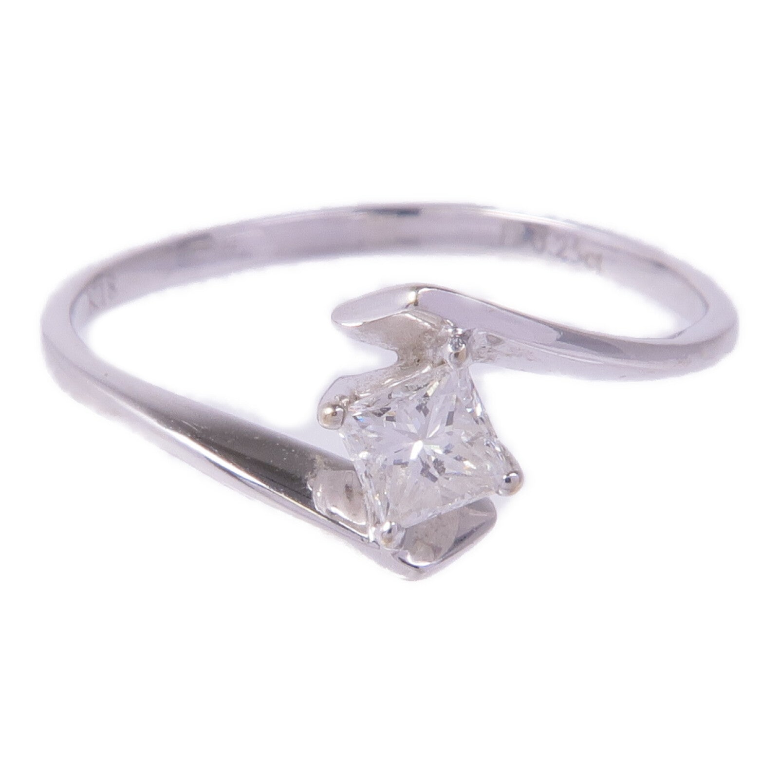 JEWELRY 【激減優惠】18K白金Diamond Ring鑽石戒指US#8