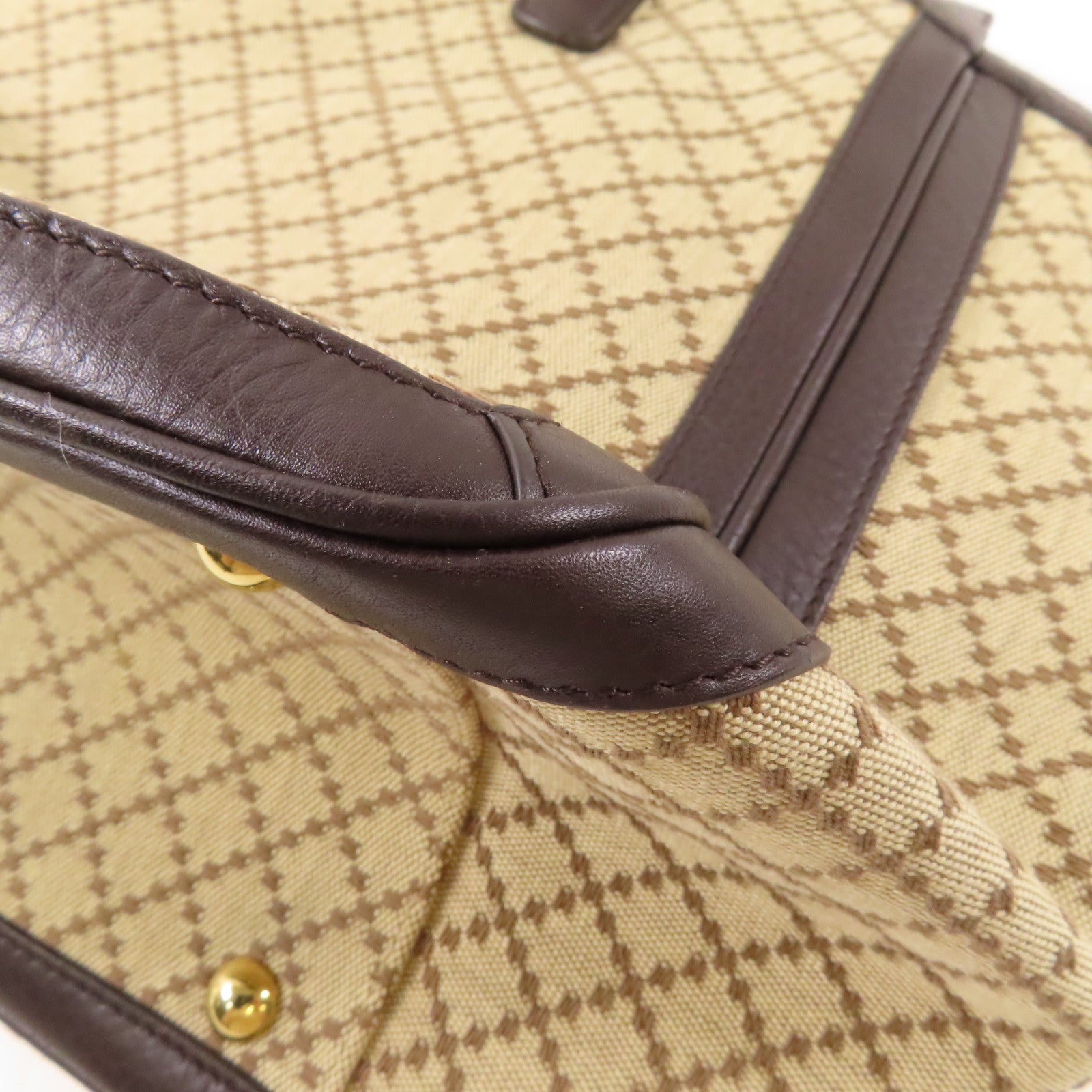 GUCCI 帆布/牛皮皮革Double G Boston Bag金扣波士頓包