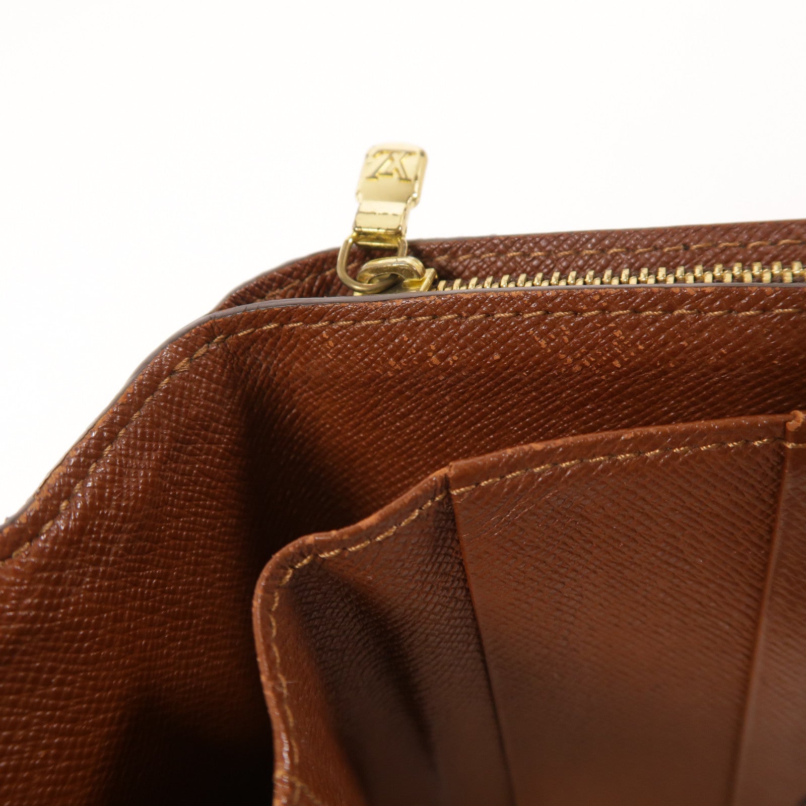 LOUIS VUITTON Monogram Compact Zip金扣錢包