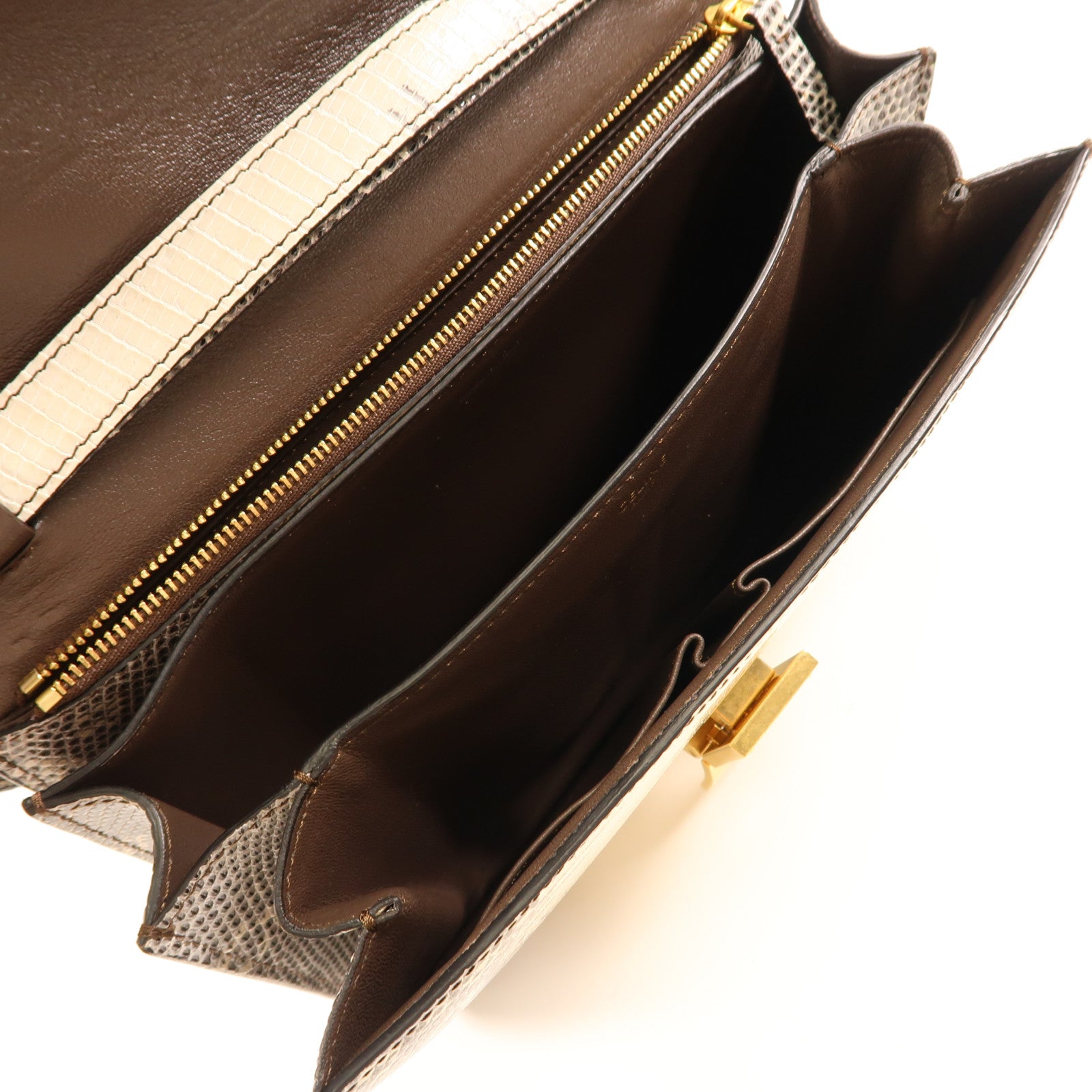 CELINE 蜥蝪皮革Classic Box金扣肩背袋