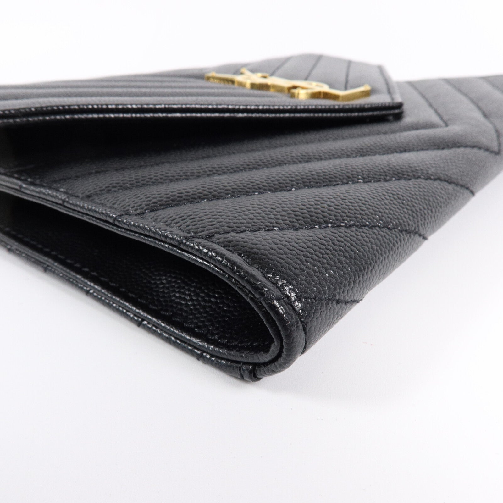 SAINT LAURENT 牛皮皮革Cassandre flap pouch手拿包