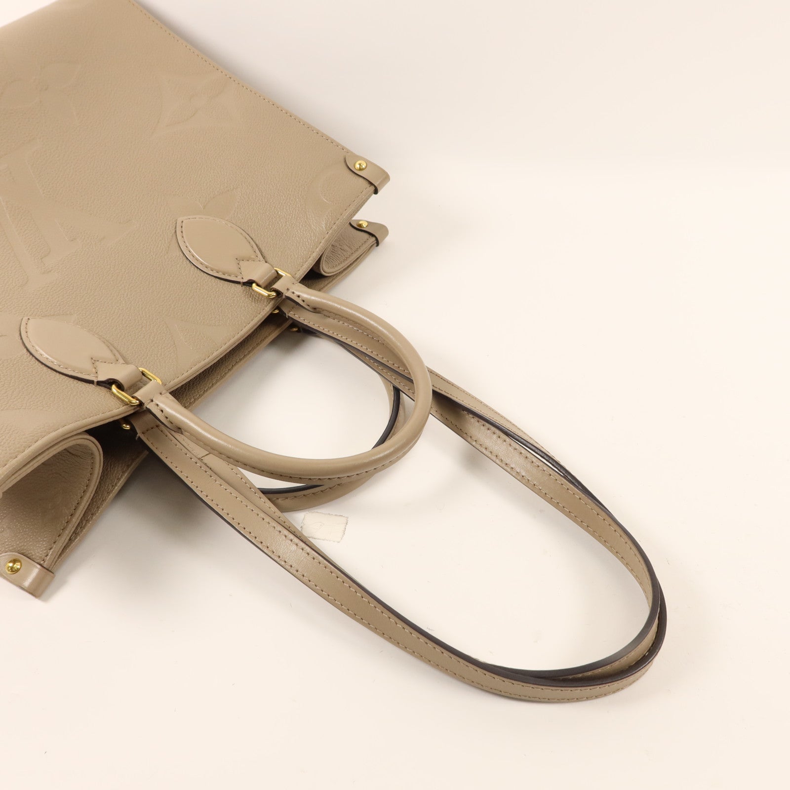 LOUIS VUITTON Monogram Empreinte On The Go MM金扣手挽肩背兩用袋