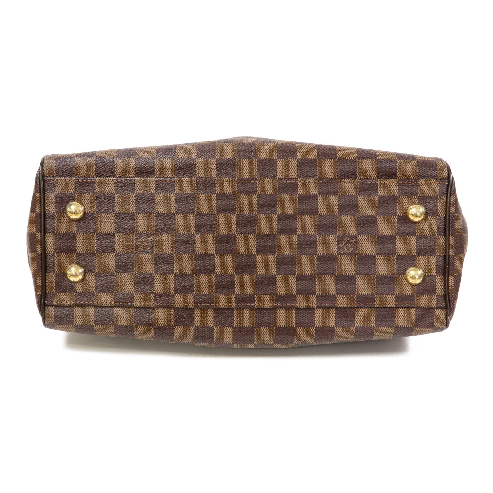 LOUIS VUITTON 【激減優惠】Damier Ebene Trevi PM金扣手挽肩背兩用袋啡色