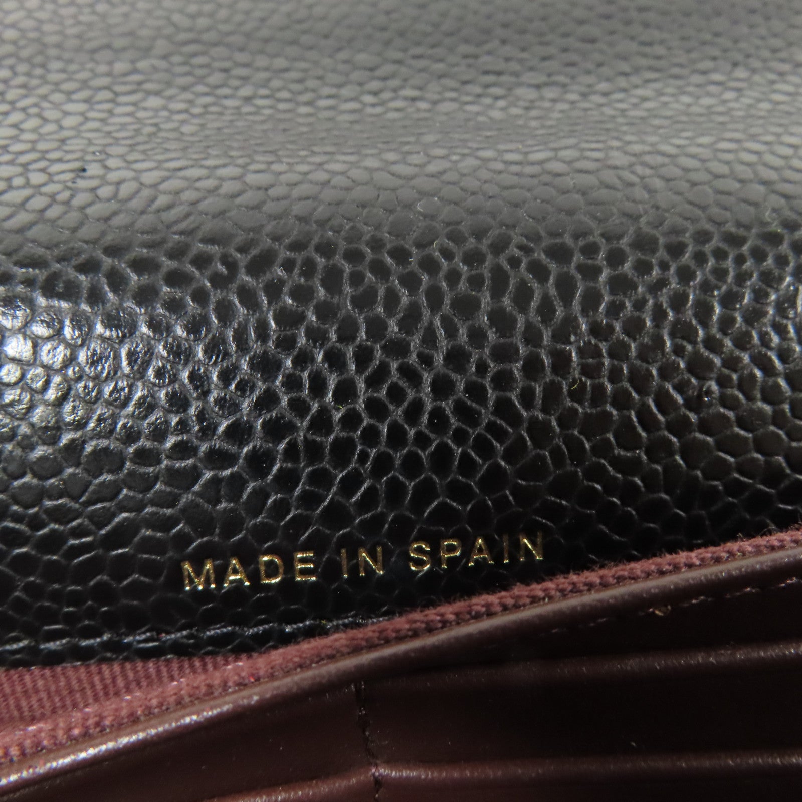 CHANEL 牛皮皮革Long Wallet金扣長錢包