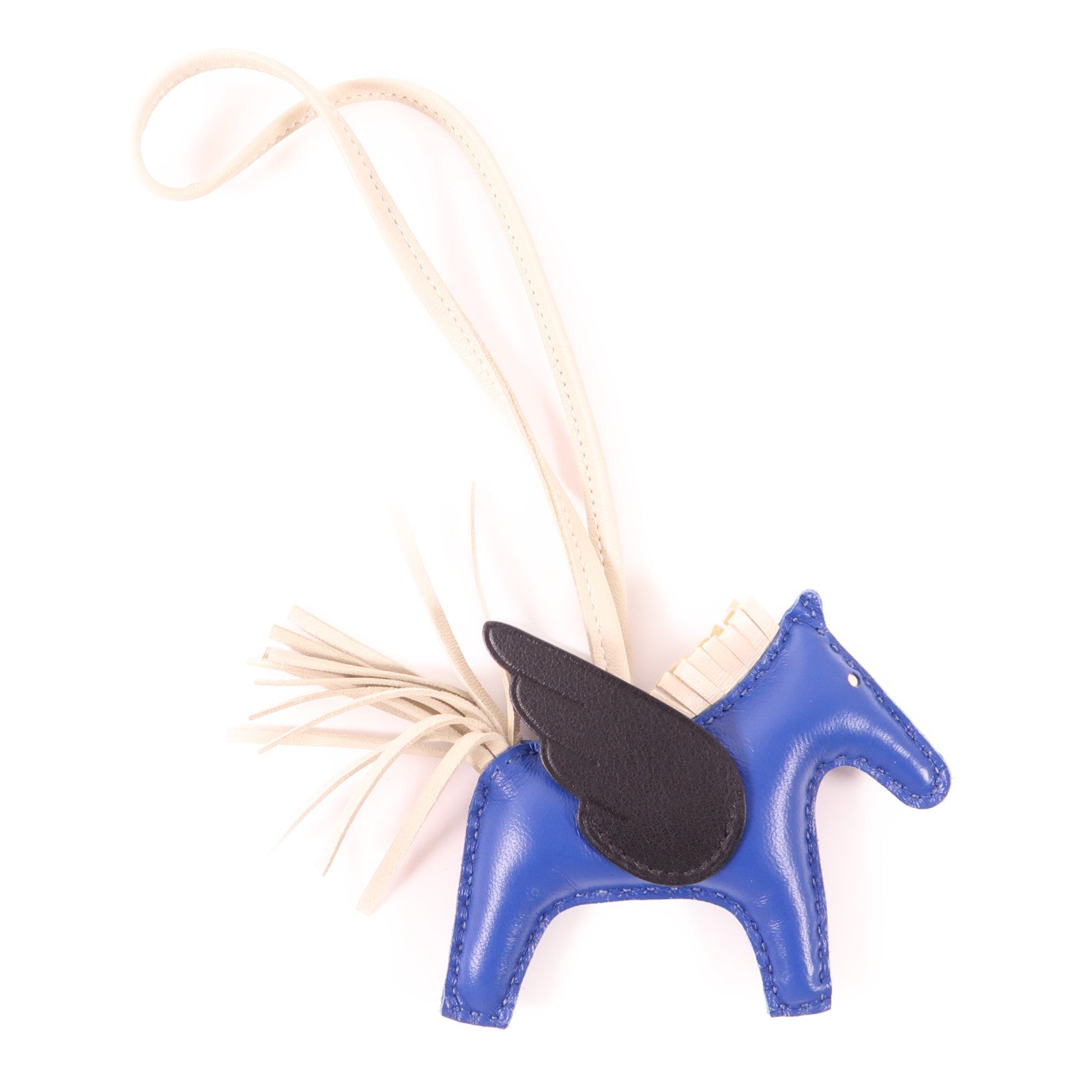 HERMES 【激減優惠】Swift皮革Rodeo Pegase PM掛飾71 Bleu France