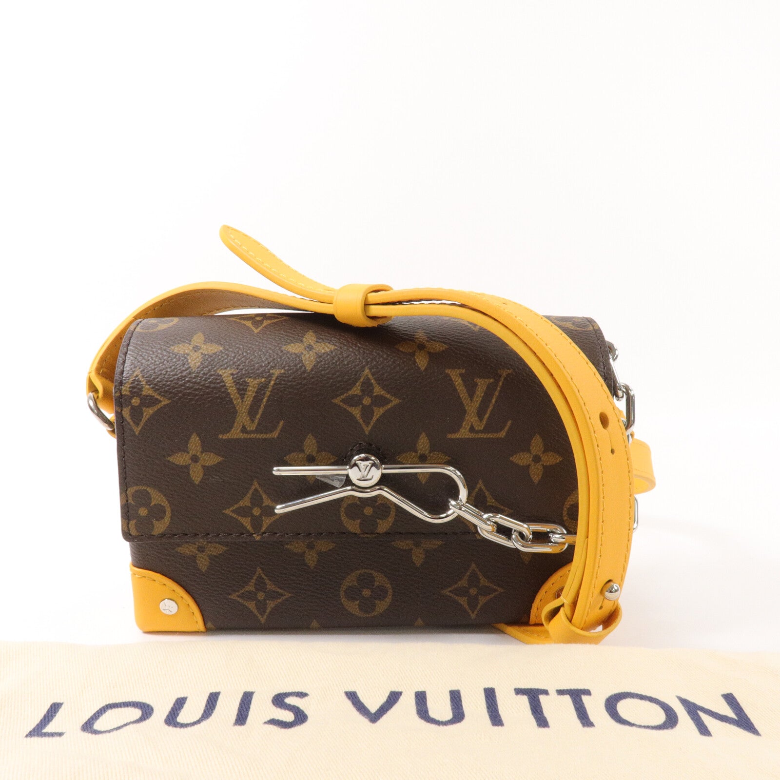 LOUIS VUITTON Monogram Macassar Steamer Wearable Wallet肩背袋