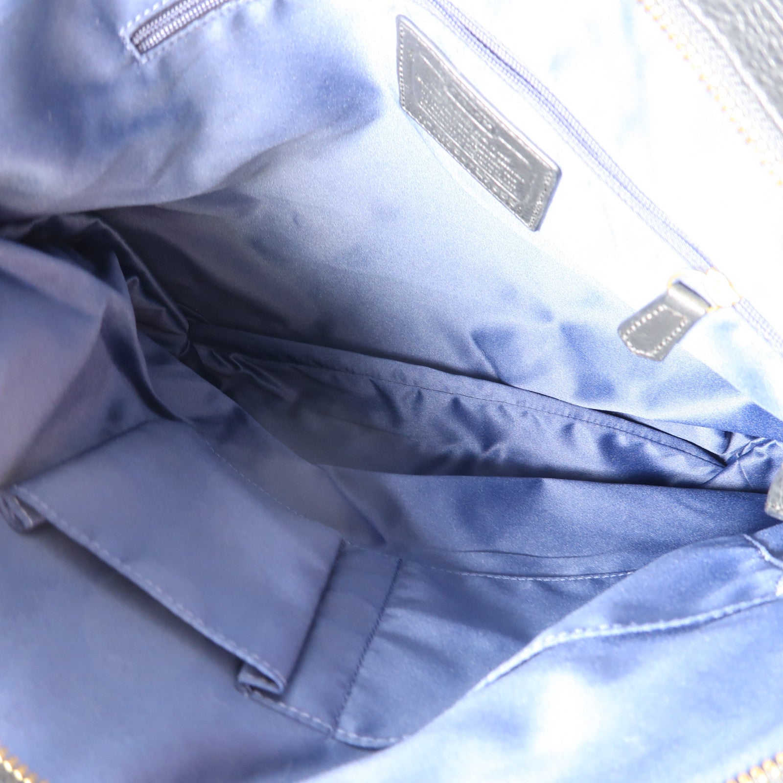 COACH 牛皮皮革Shoulder Bag金扣手挽肩背兩用袋黑色