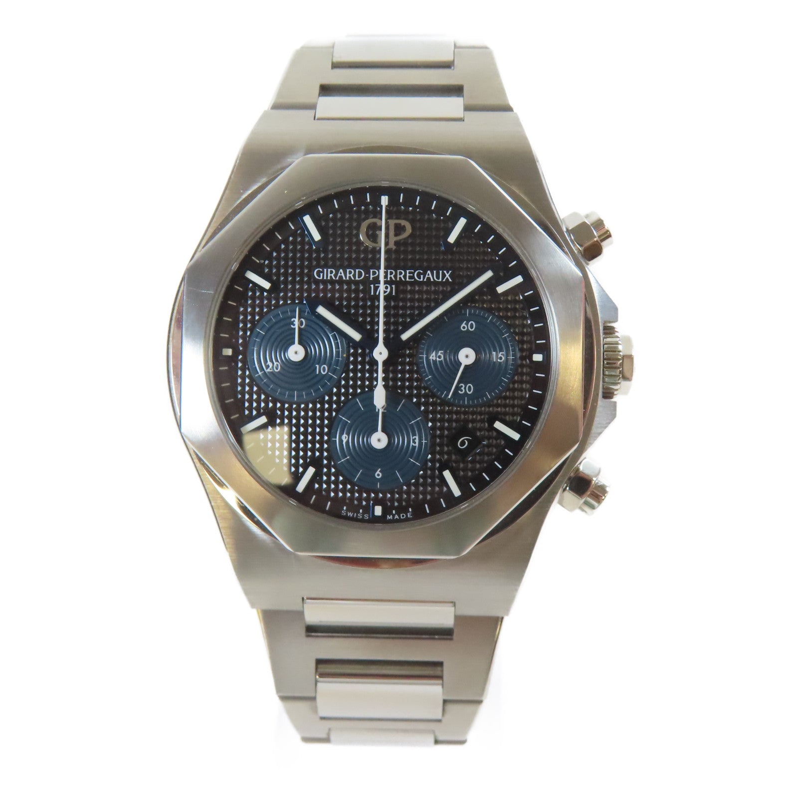 GIRARD-PERREGAUX Laureato不鏽鋼手錶黑色
