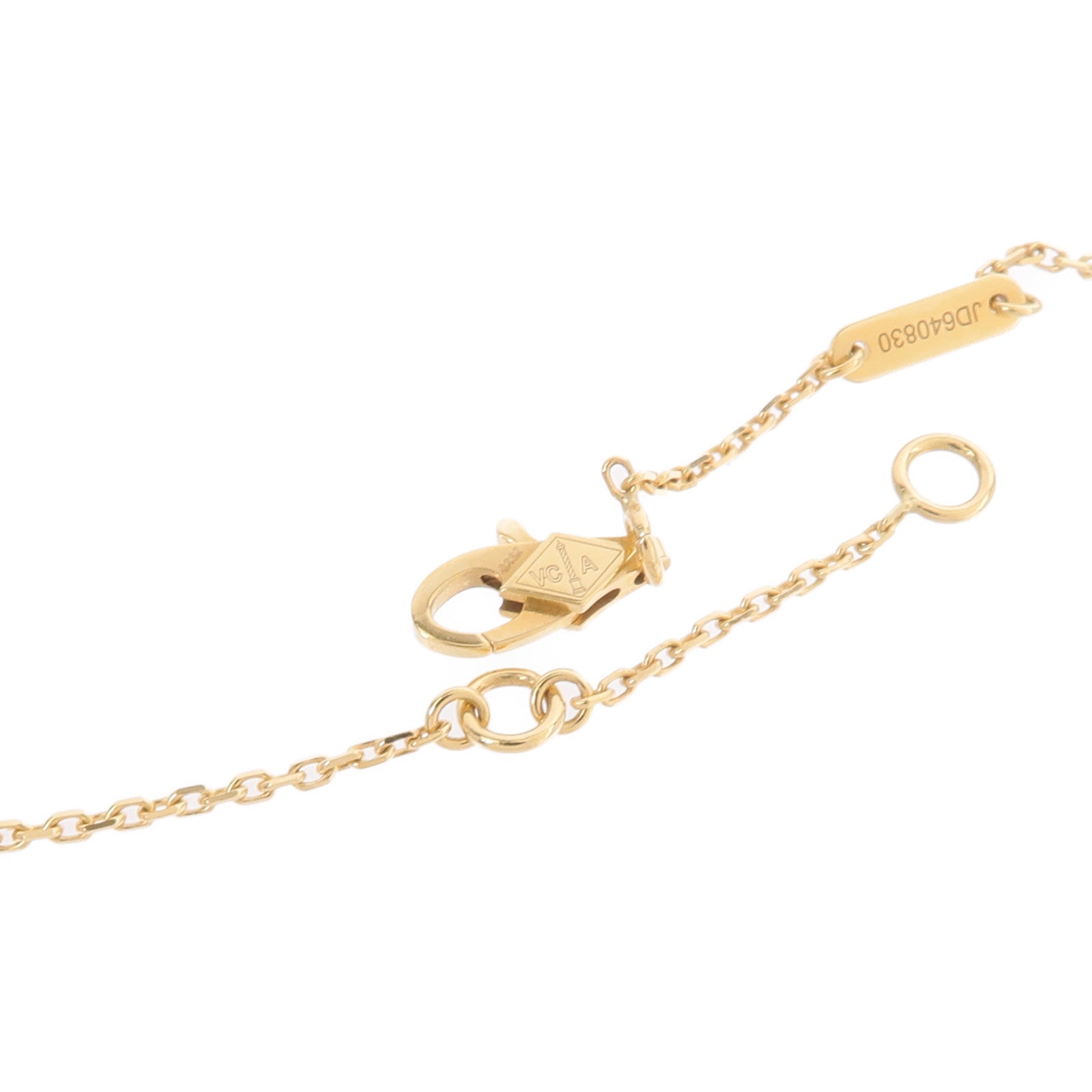 Van Cleef & Arpels 18K黃金Sweet Butterflies珍珠母貝項鍊
