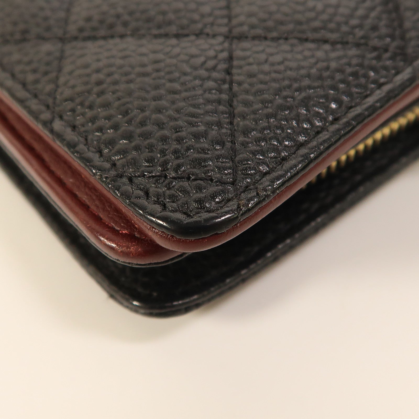 CHANEL 牛皮皮革Wallet金扣錢包