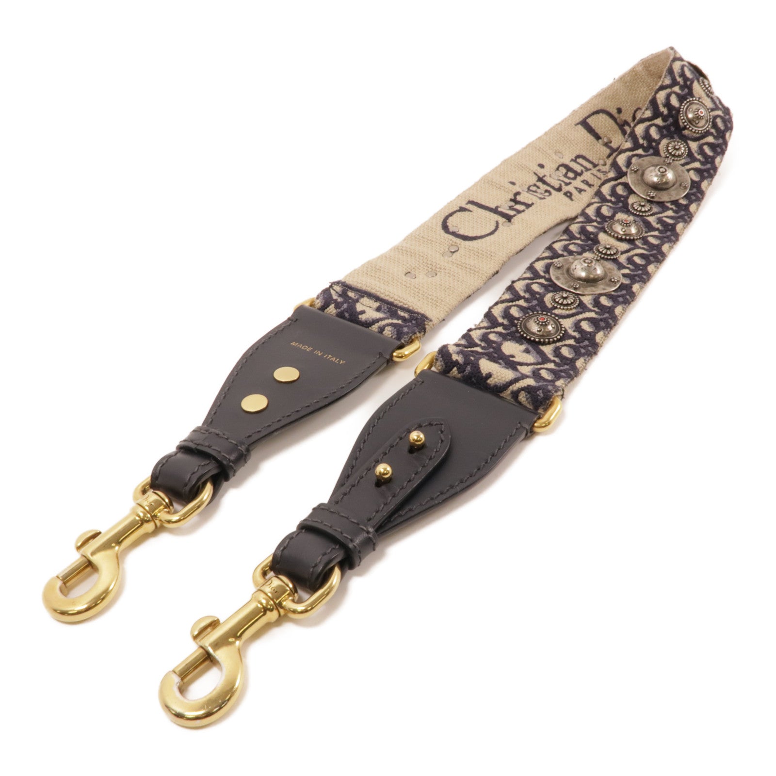 Dior 帆布Shoulder Strap肩帶藍色