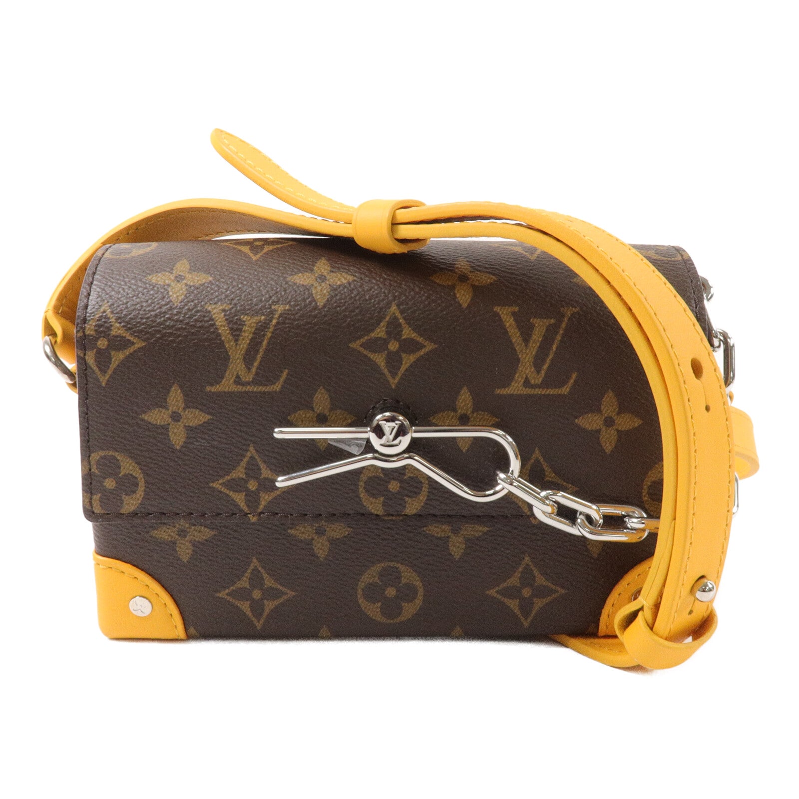 LOUIS VUITTON Monogram Macassar Steamer Wearable Wallet肩背袋