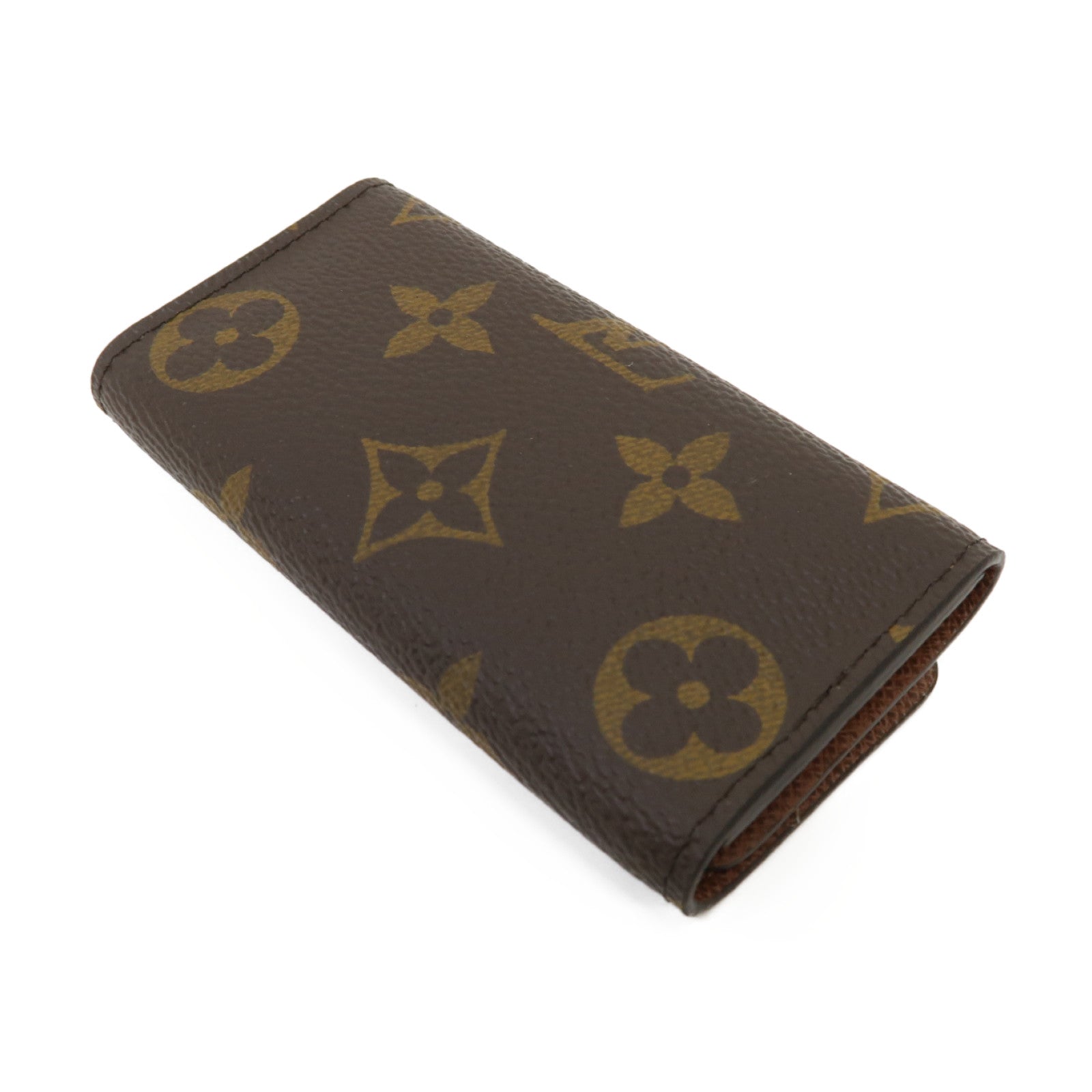 LOUIS VUITTON Monogram Key Holder金扣鑰匙套啡色