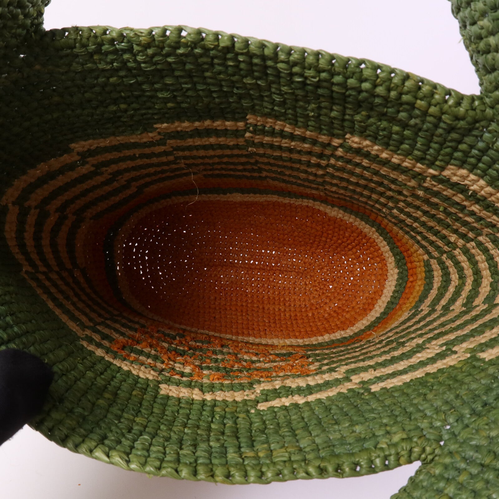 LOEWE 牛皮皮革/Raffia Paula's Ibiza Slit Mini銀扣手挽肩背兩用袋
