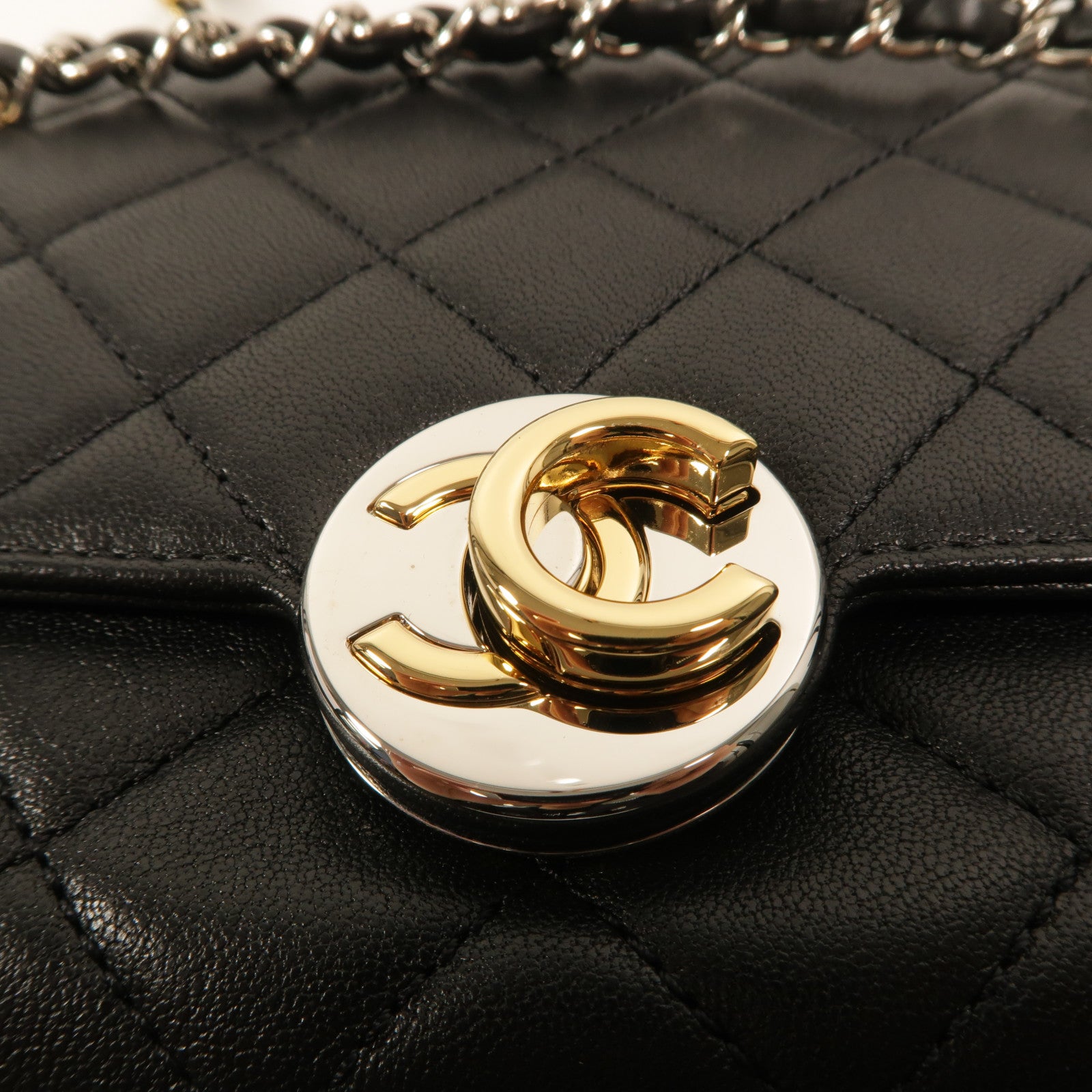 CHANEL 牛皮皮革Shoulder Bag鏈帶肩背袋