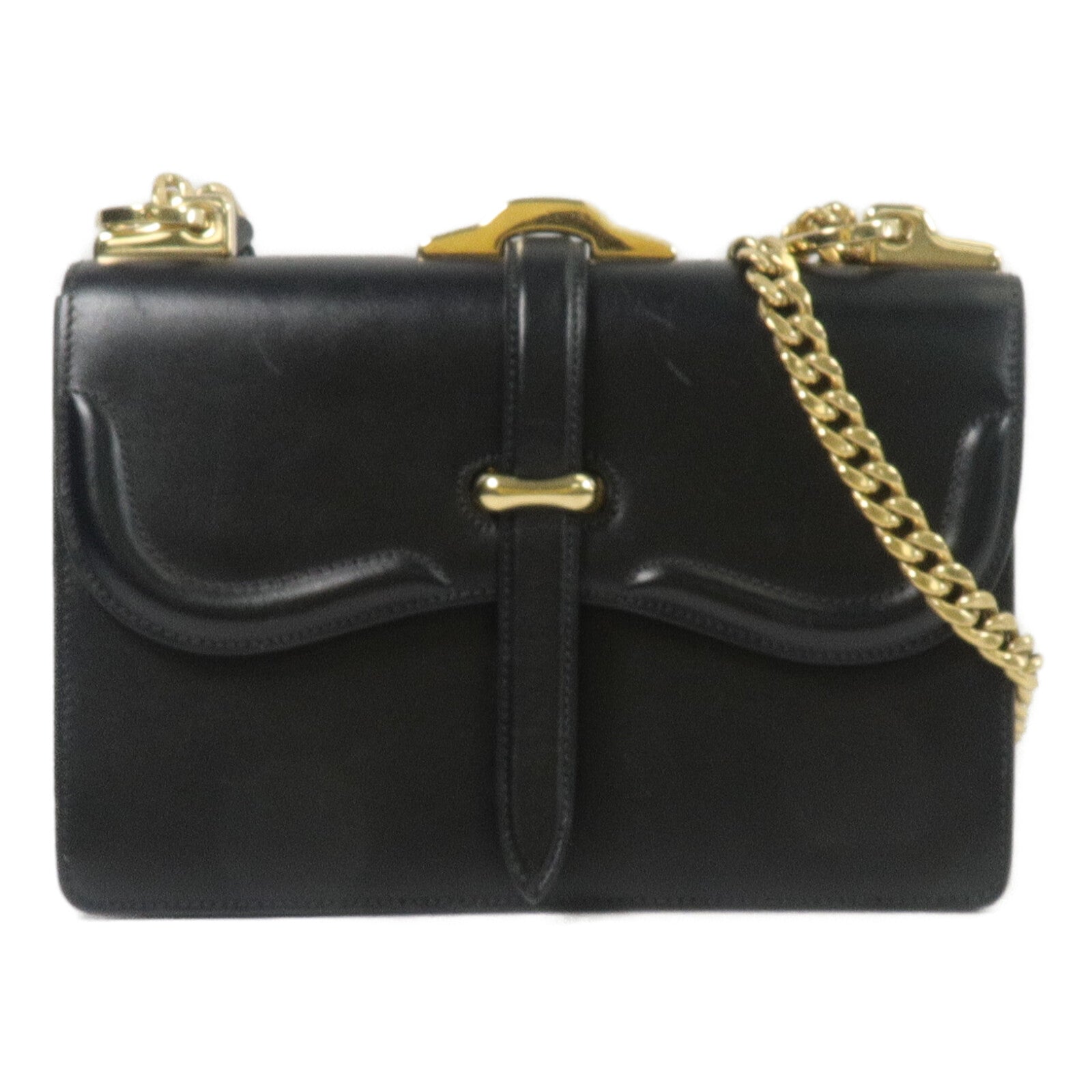 PRADA 牛皮皮革Belle鏈帶肩背袋