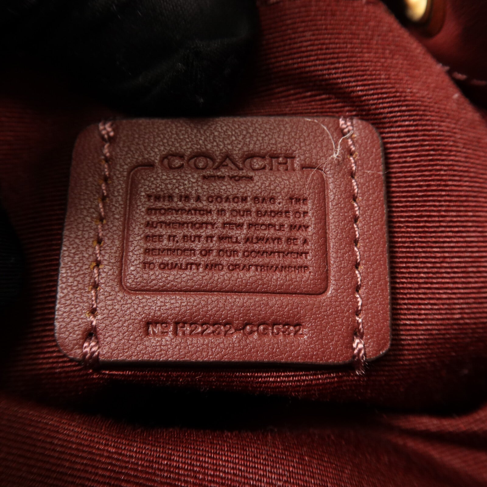 COACH 牛皮皮革Dempsey Drawstring Bucket Bag手挽肩背兩用袋
